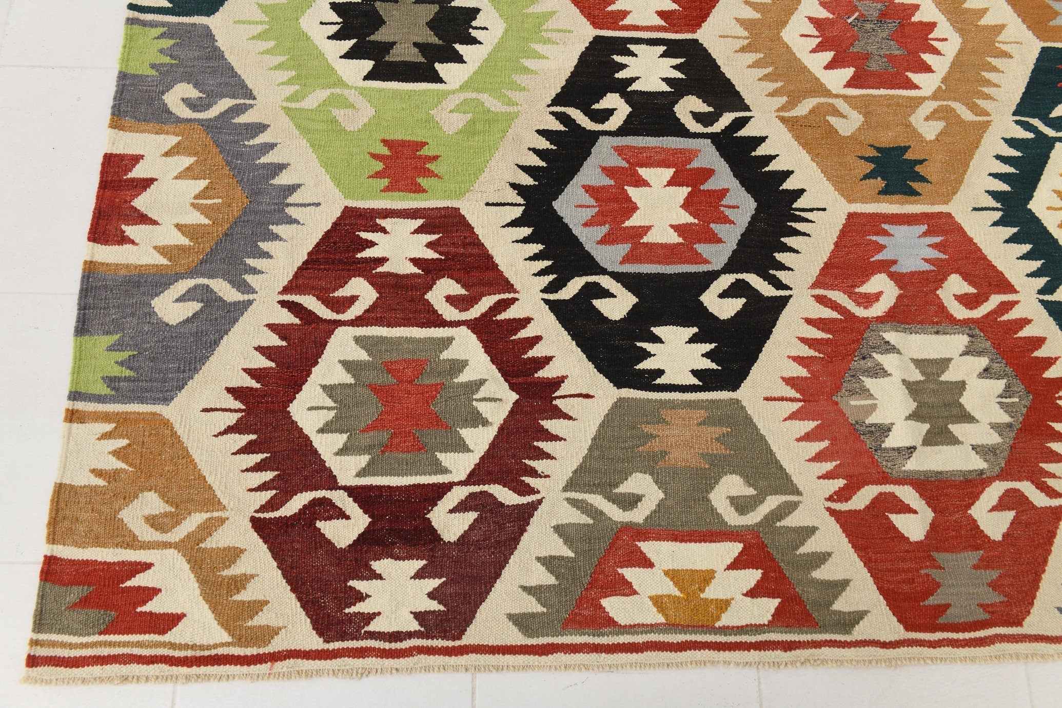 Vintage Kilim Anatolian 8'6" x 11'6" ft
