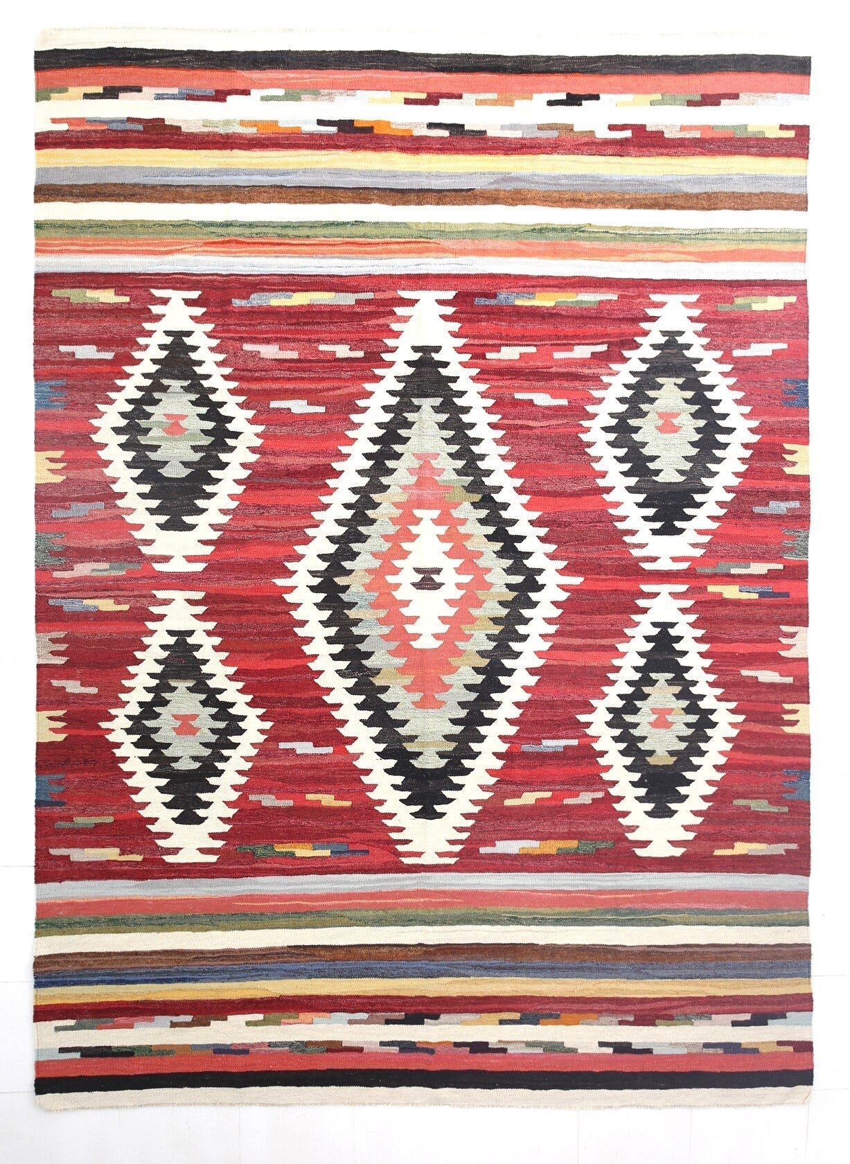 Vintage Kilim Anatolian 9'2" x 12'3" ft