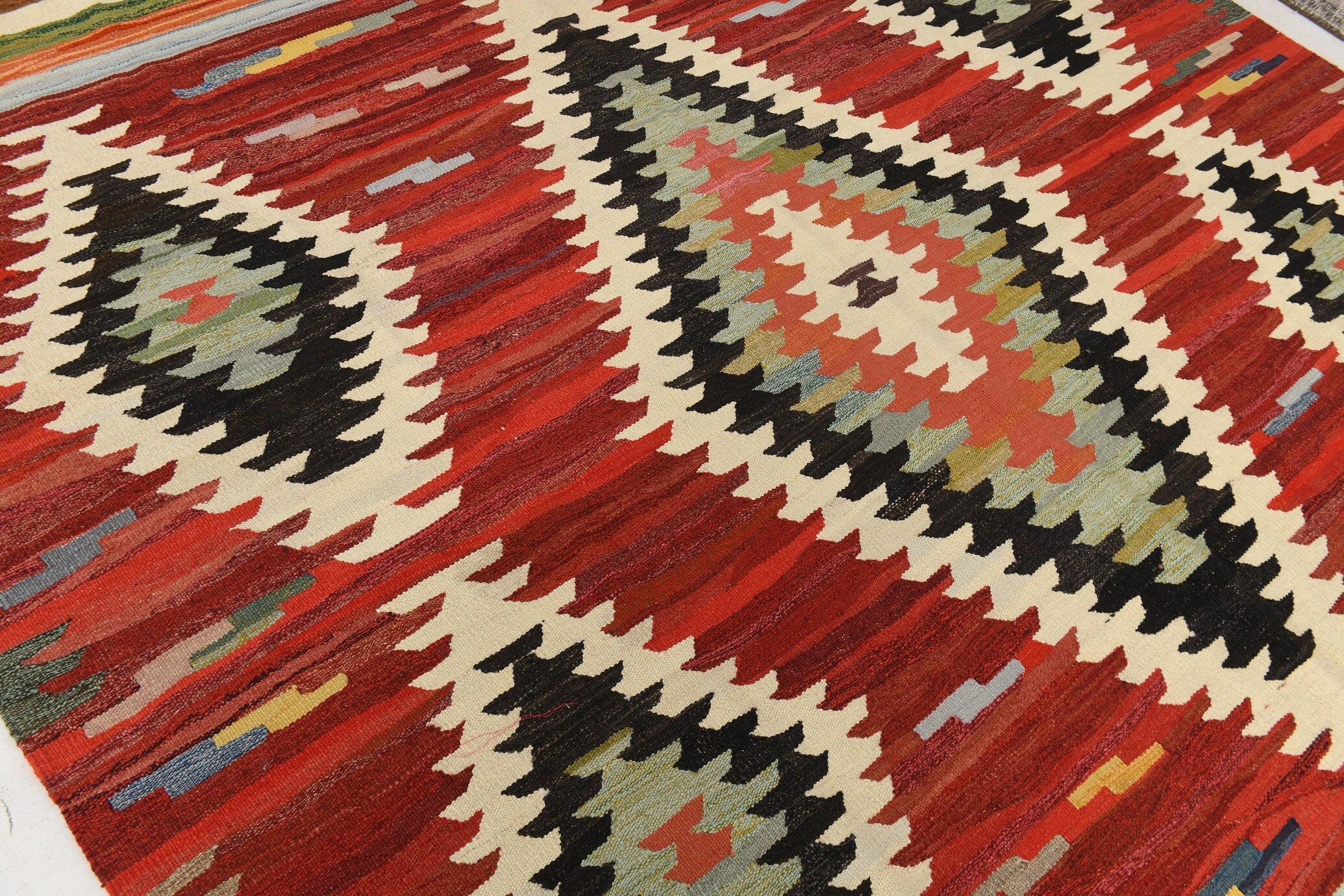 Vintage Kilim Anatolian 9'2" x 12'3" ft