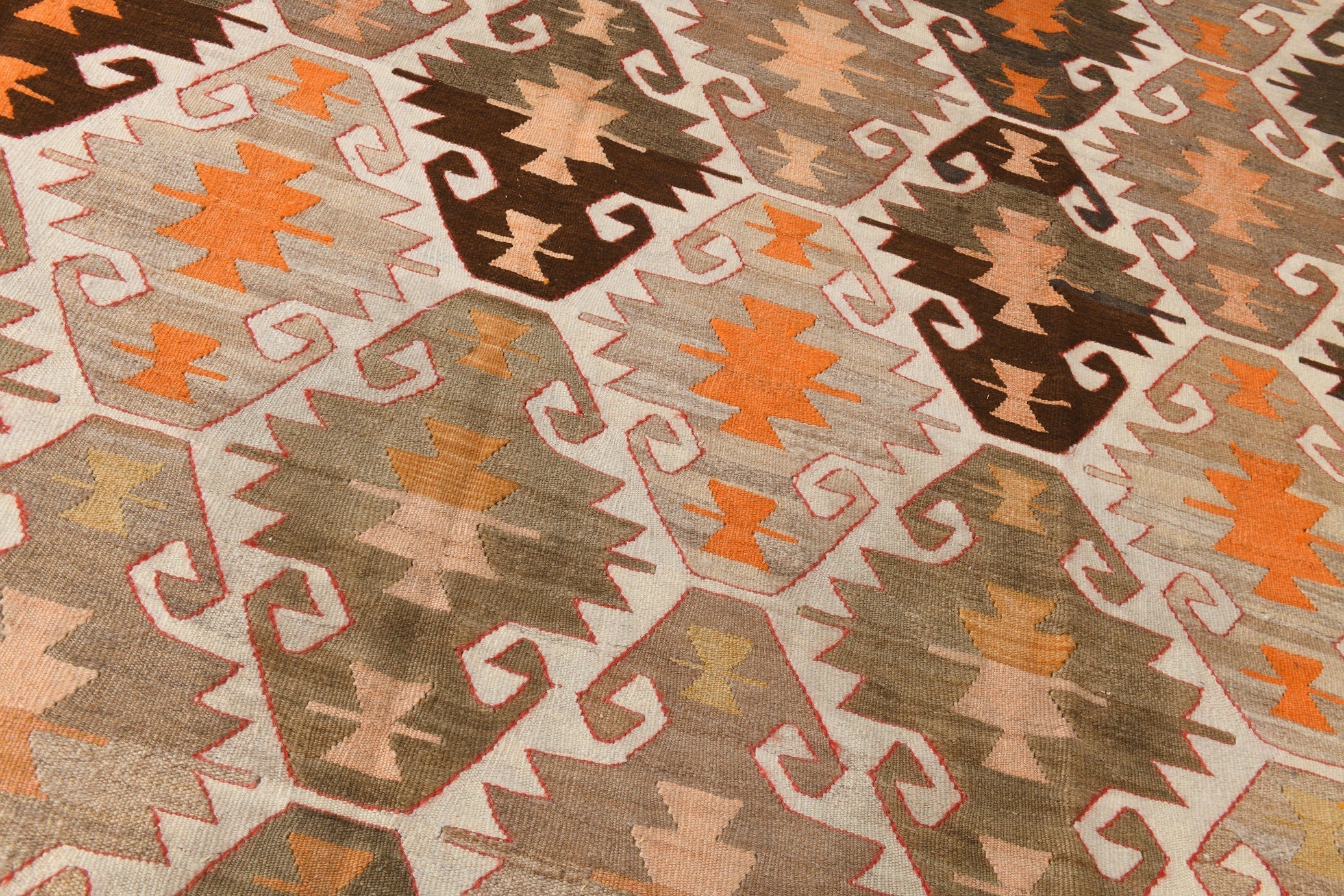 Vintage Kilim Anatolian 9'5" x 12'9" ft