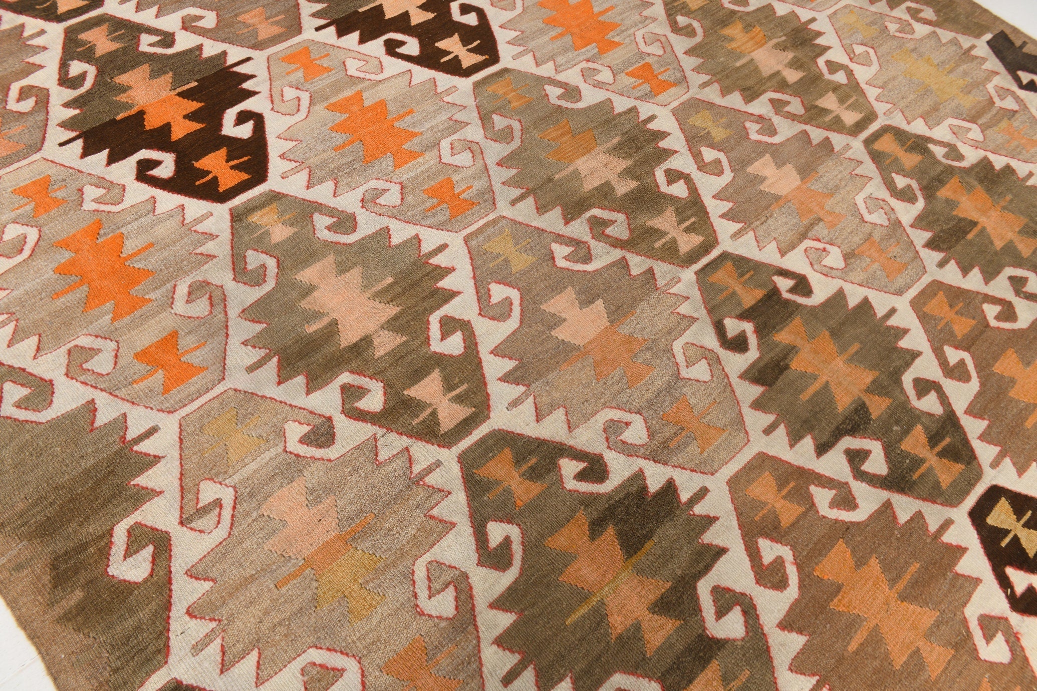 Vintage Kilim Anatolian 9'5" x 12'9" ft