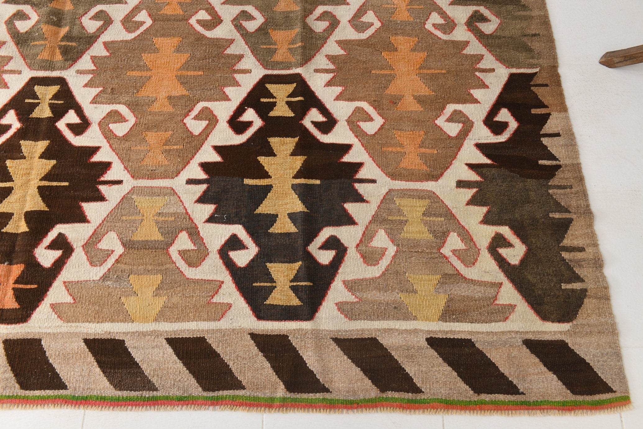 Vintage Kilim Anatolian 9'5" x 12'9" ft
