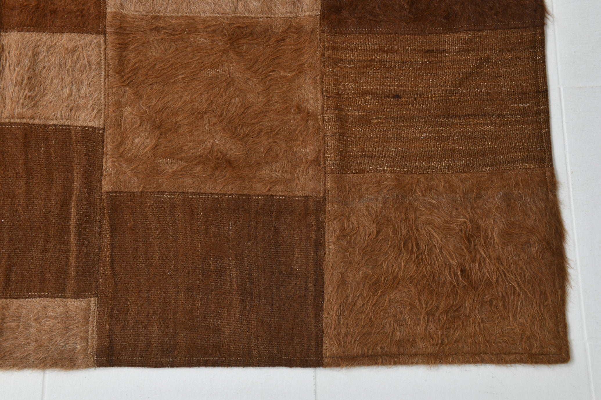 Vintage Kilim Angora Wool 5’10’’ x 8’4’’ ft