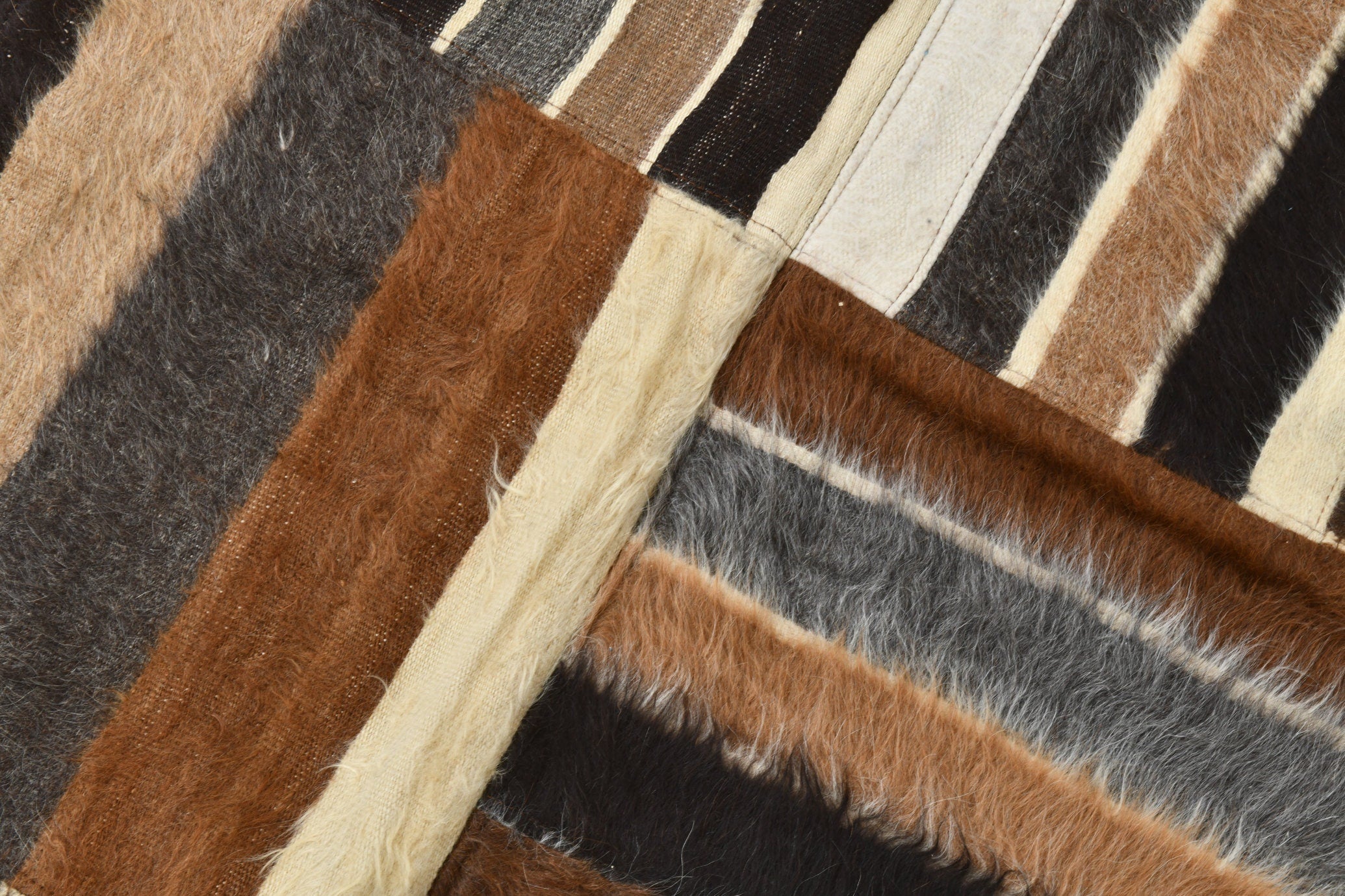 Vintage Kilim Angora Wool 5’3’’ x 7’10’’ ft