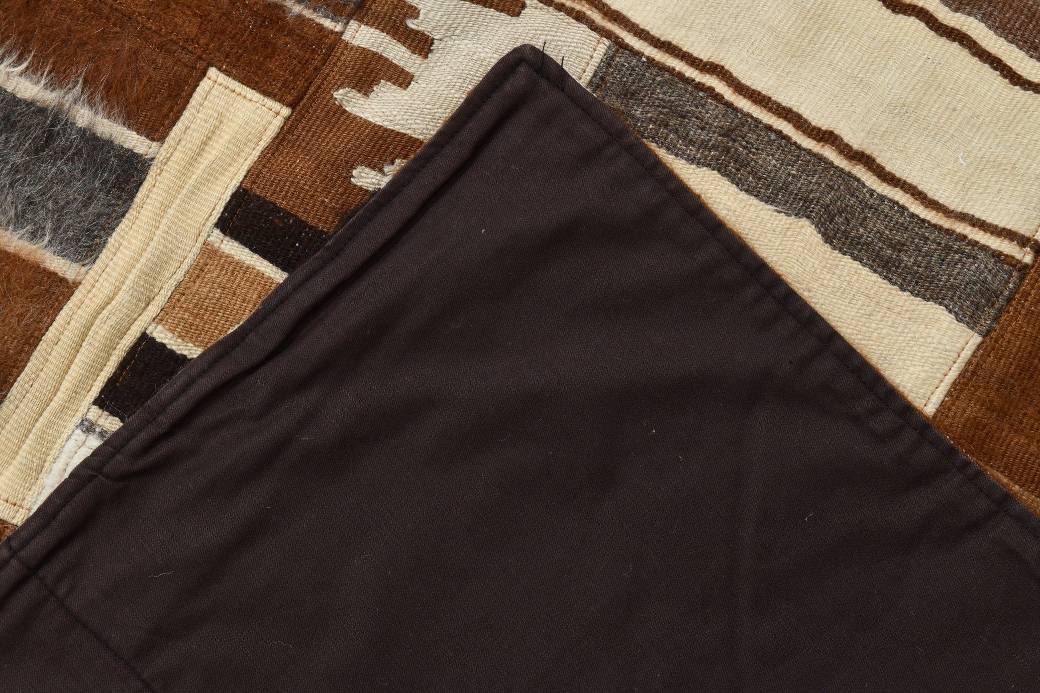 Vintage Kilim Angora Wool 6'4" x 9'9" ft
