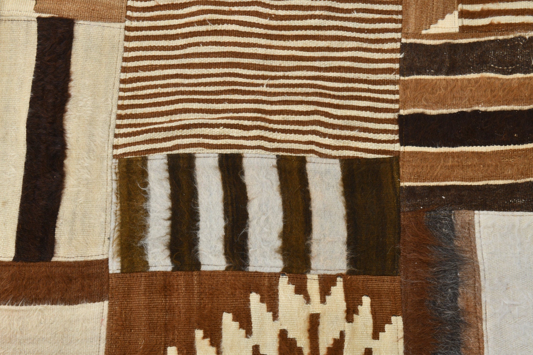 Vintage Kilim Angora Wool 6’8’’ x 9’9’’ ft
