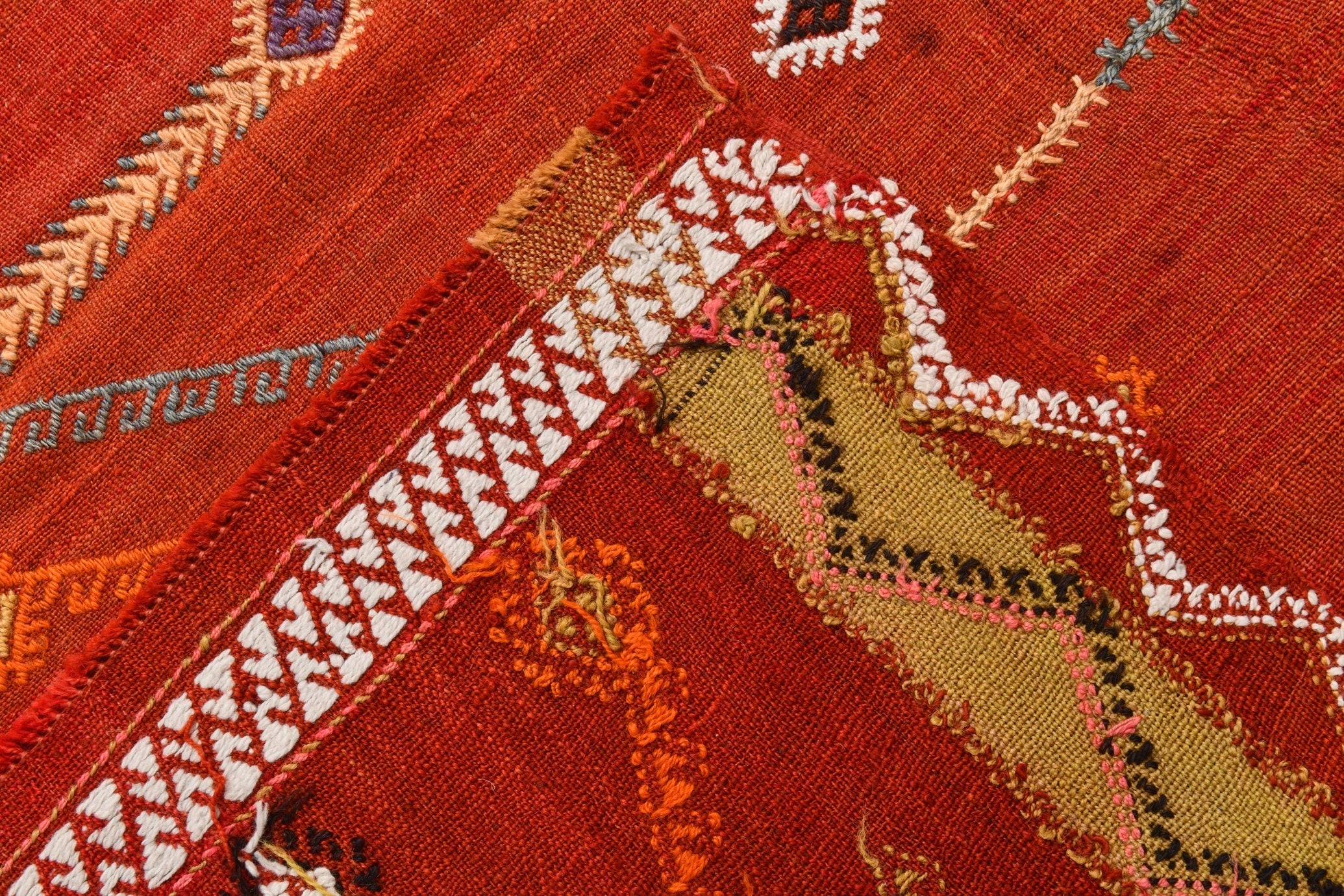 Vintage Kilim Curtain 5'2" x 11'2" ft