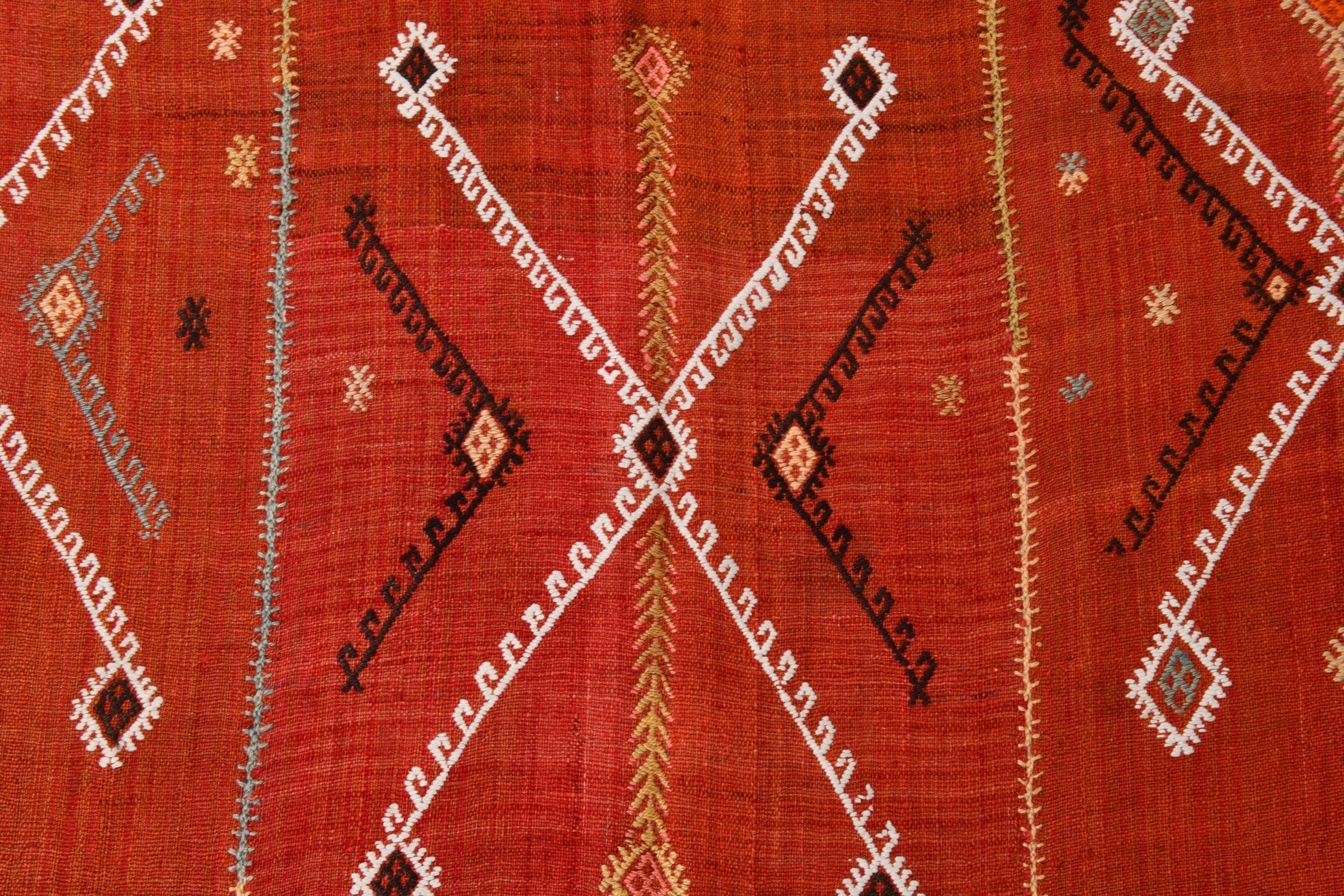 Vintage Kilim Curtain 5'2" x 11'2" ft