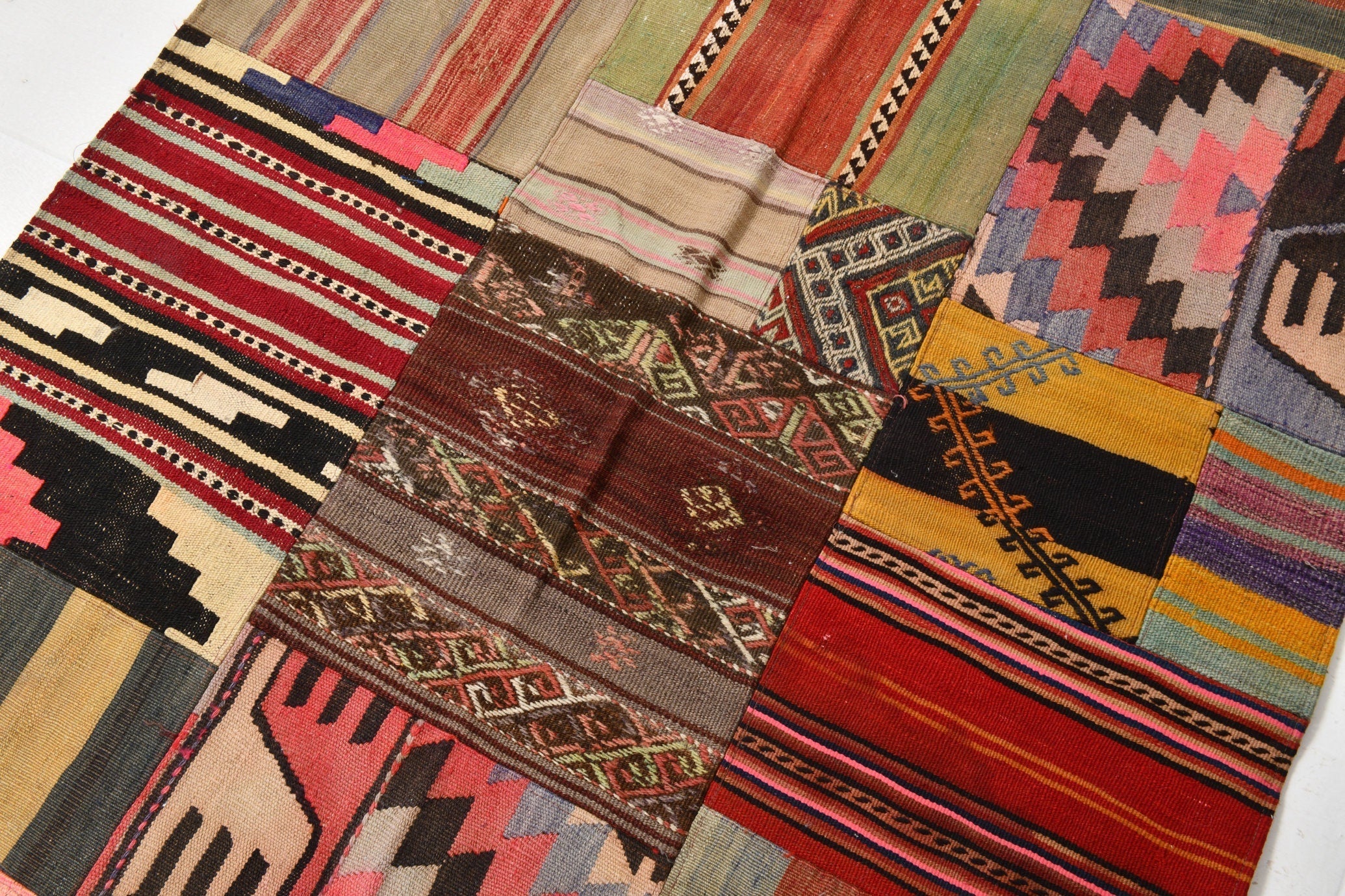 Vintage Kilim Patchwork 4’4’’ x 6’0’’ ft