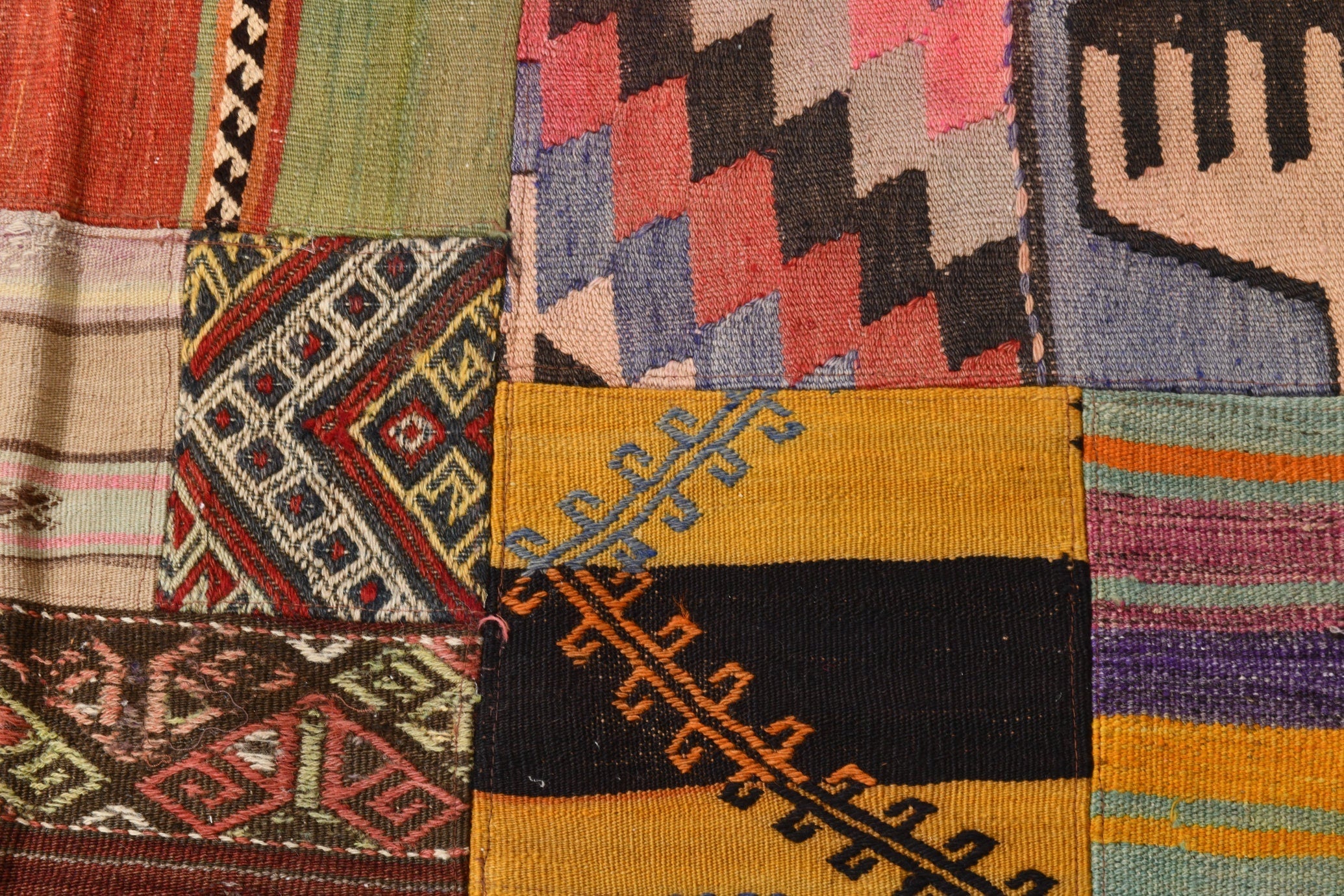 Vintage Kilim Patchwork 4’4’’ x 6’0’’ ft