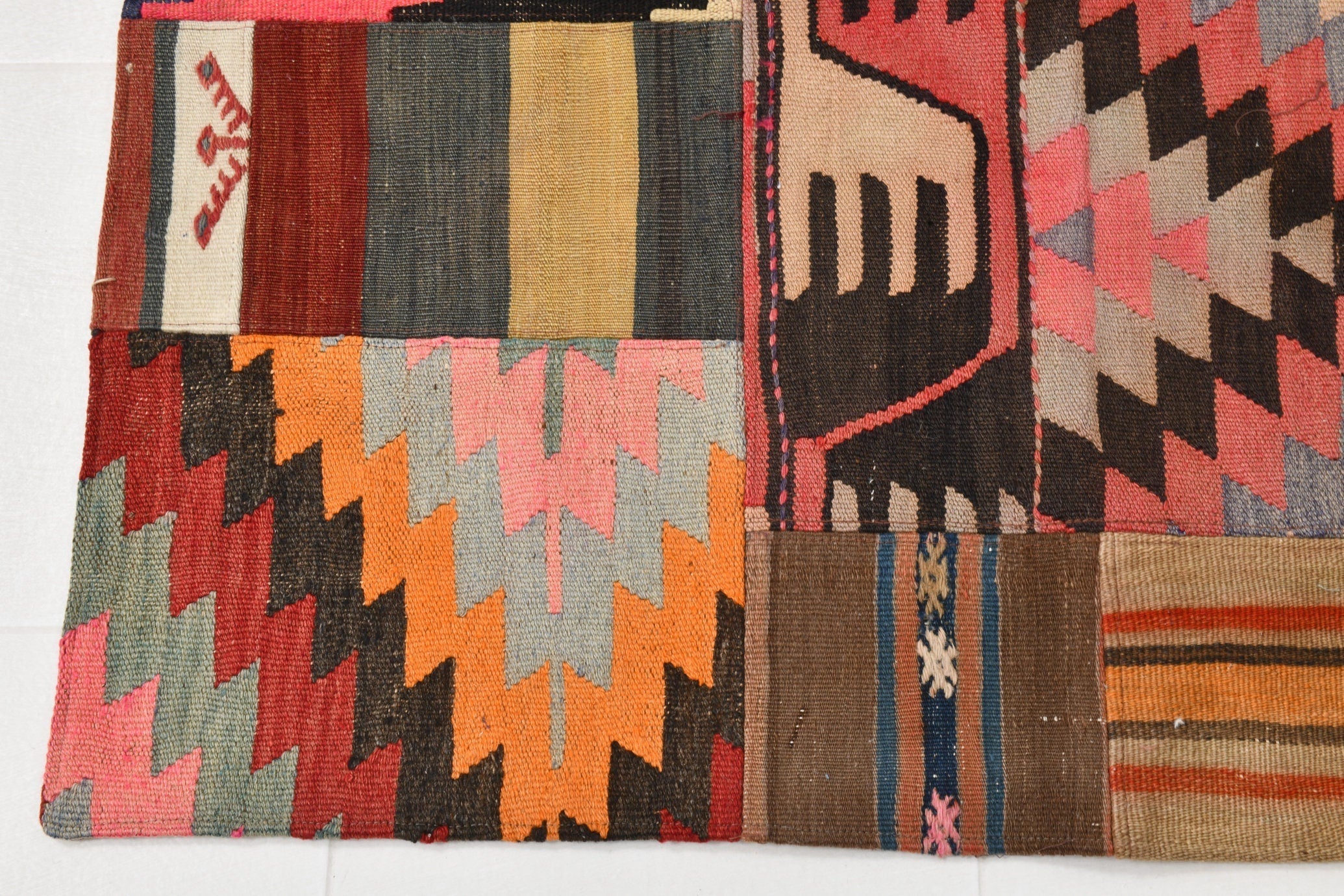 Vintage Kilim Patchwork 4’4’’ x 6’0’’ ft