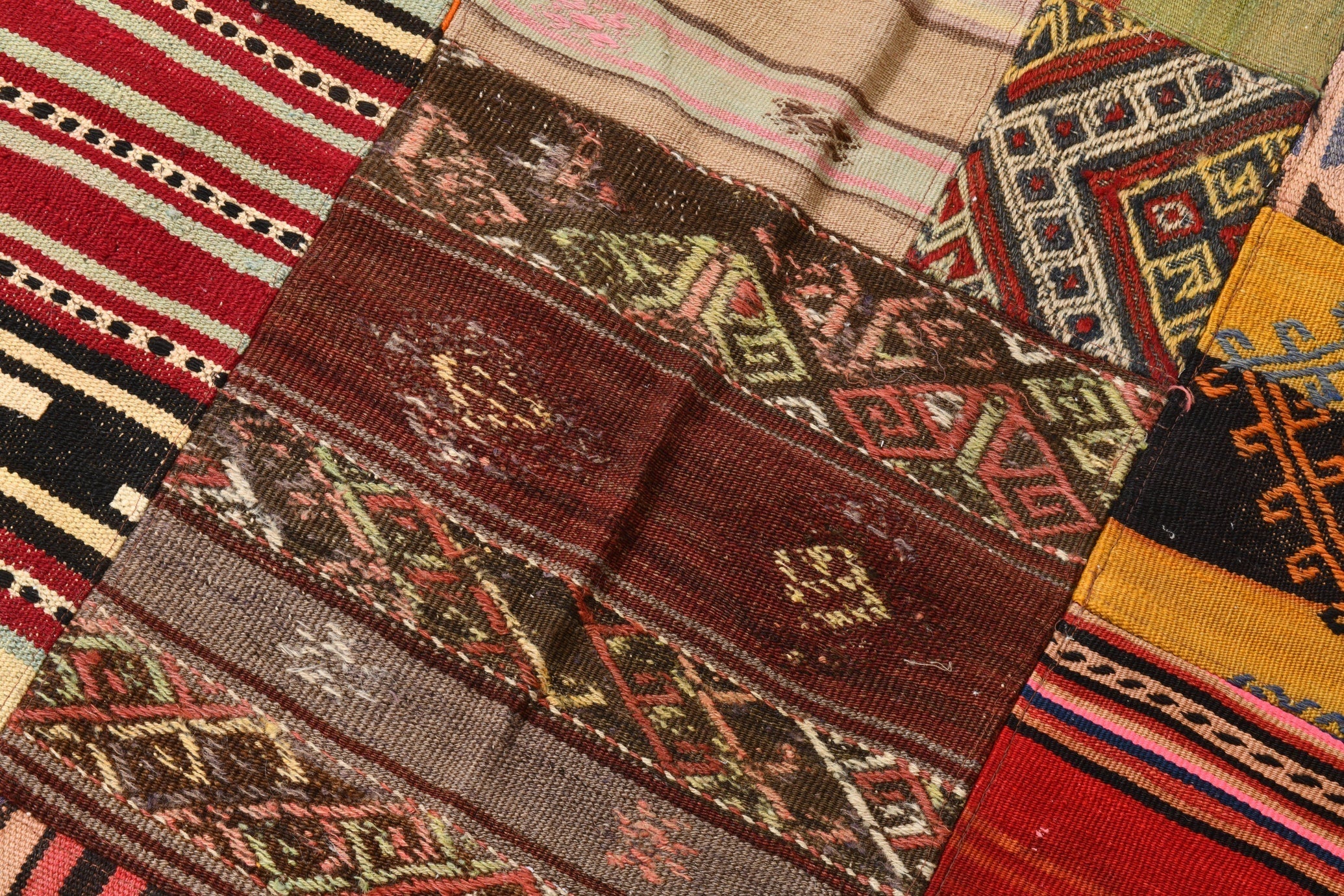 Vintage Kilim Patchwork 4’4’’ x 6’0’’ ft