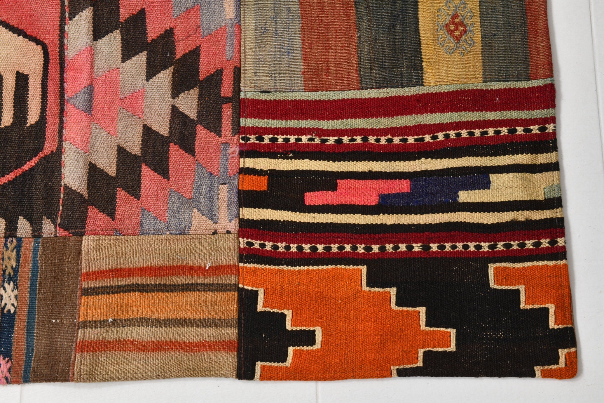 Vintage Kilim Patchwork 4’4’’ x 6’0’’ ft