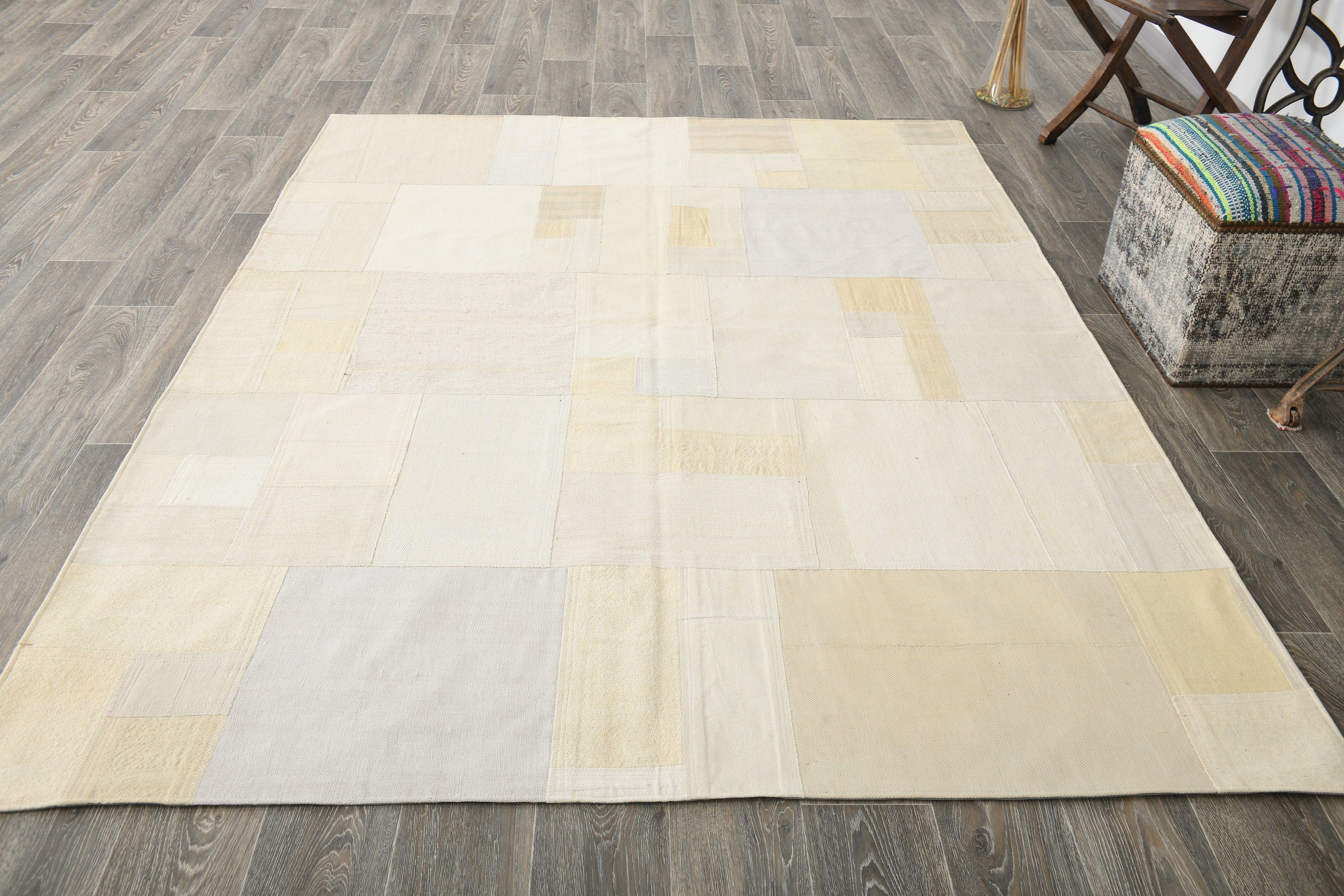 Vintage Kilim Patchwork 5’11’’ x 8’1’’ ft