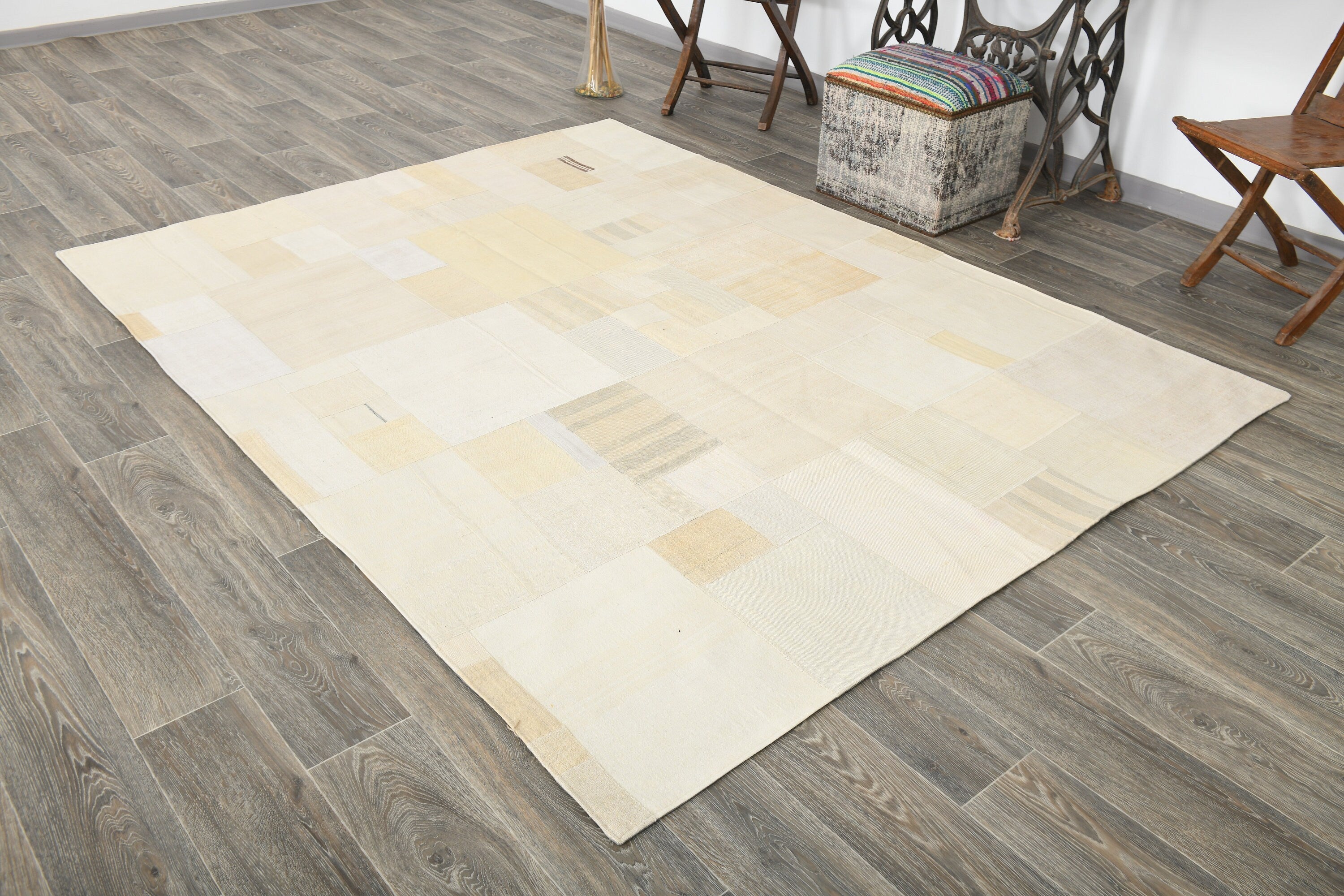 Vintage Kilim Patchwork 6'0" x 8'0" ft