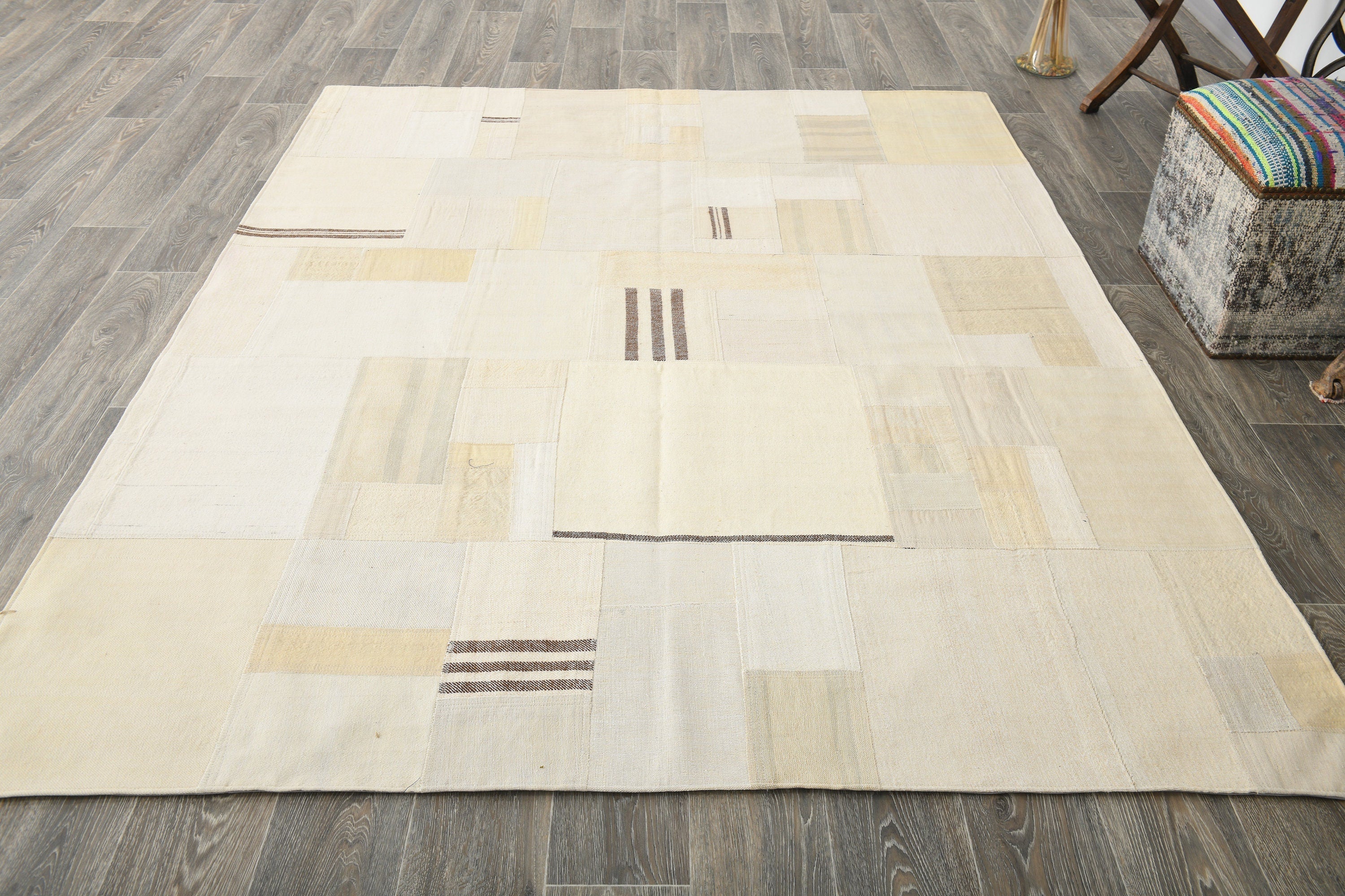 Vintage Kilim Patchwork 6’0’’ x 8’2’’ ft