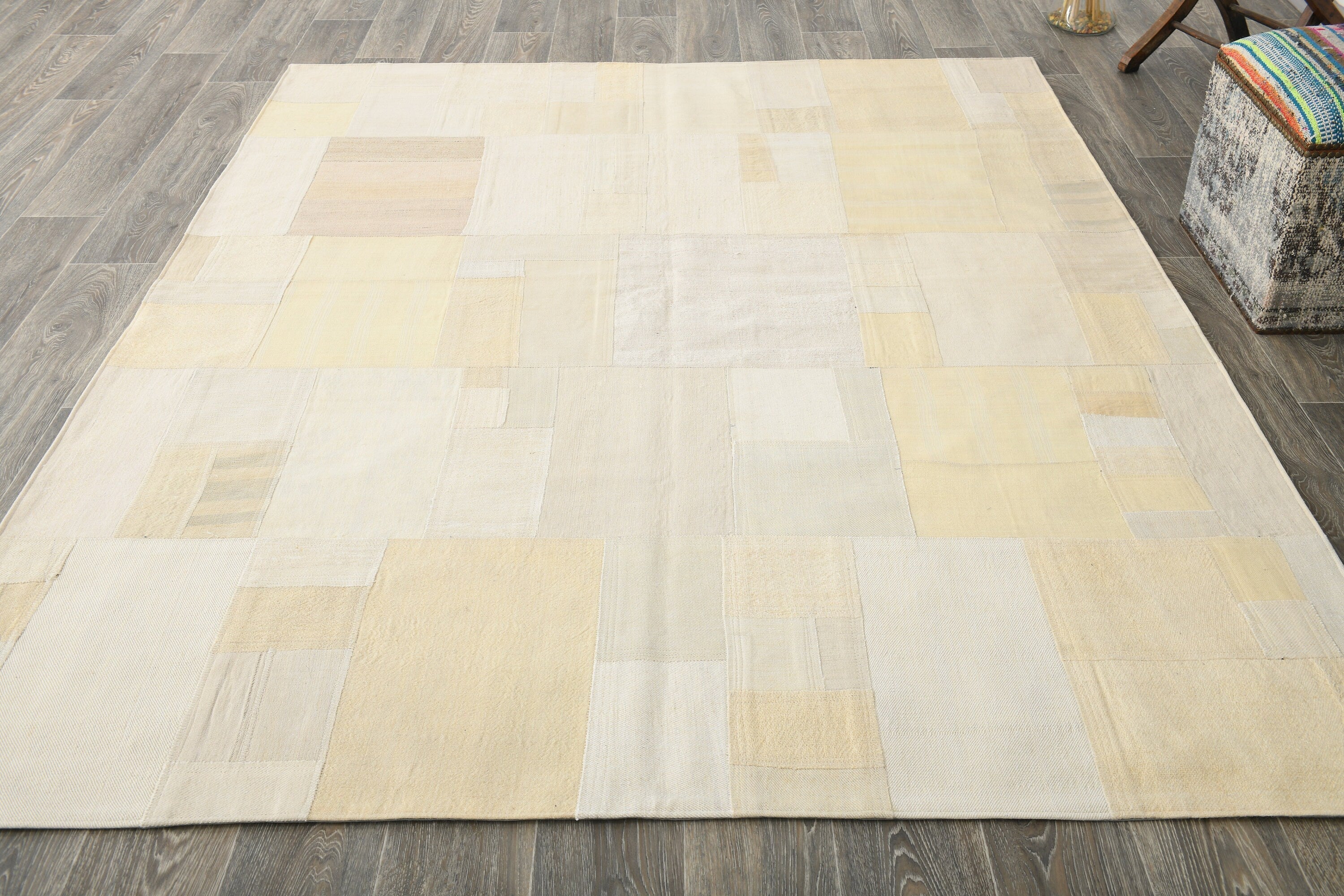 Vintage Kilim Patchwork 6'2" x 8'2" ft