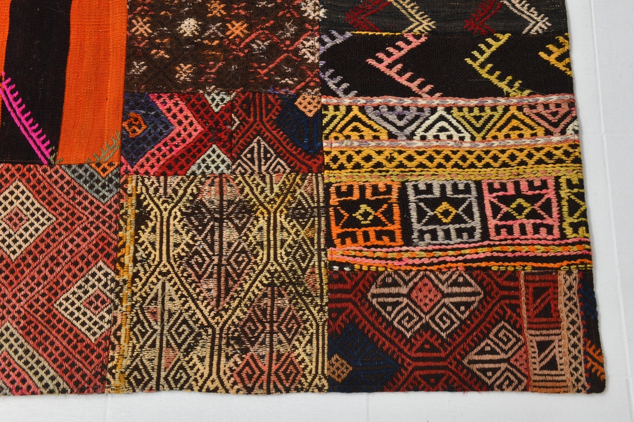 Vintage Kilim Patchwork 6’9’’ x 9’11’’ ft