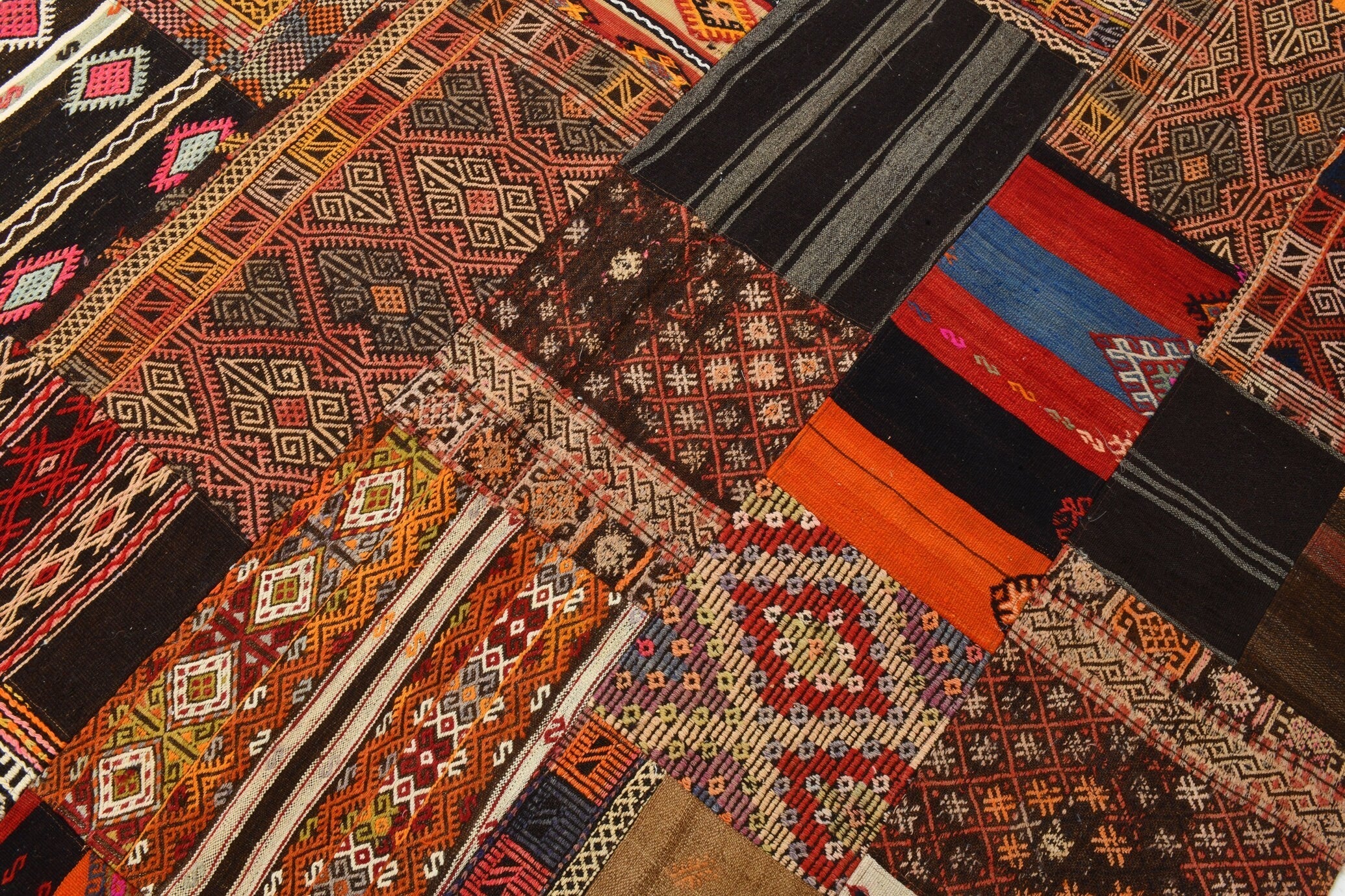 Vintage Kilim Patchwork 6’9’’ x 9’11’’ ft