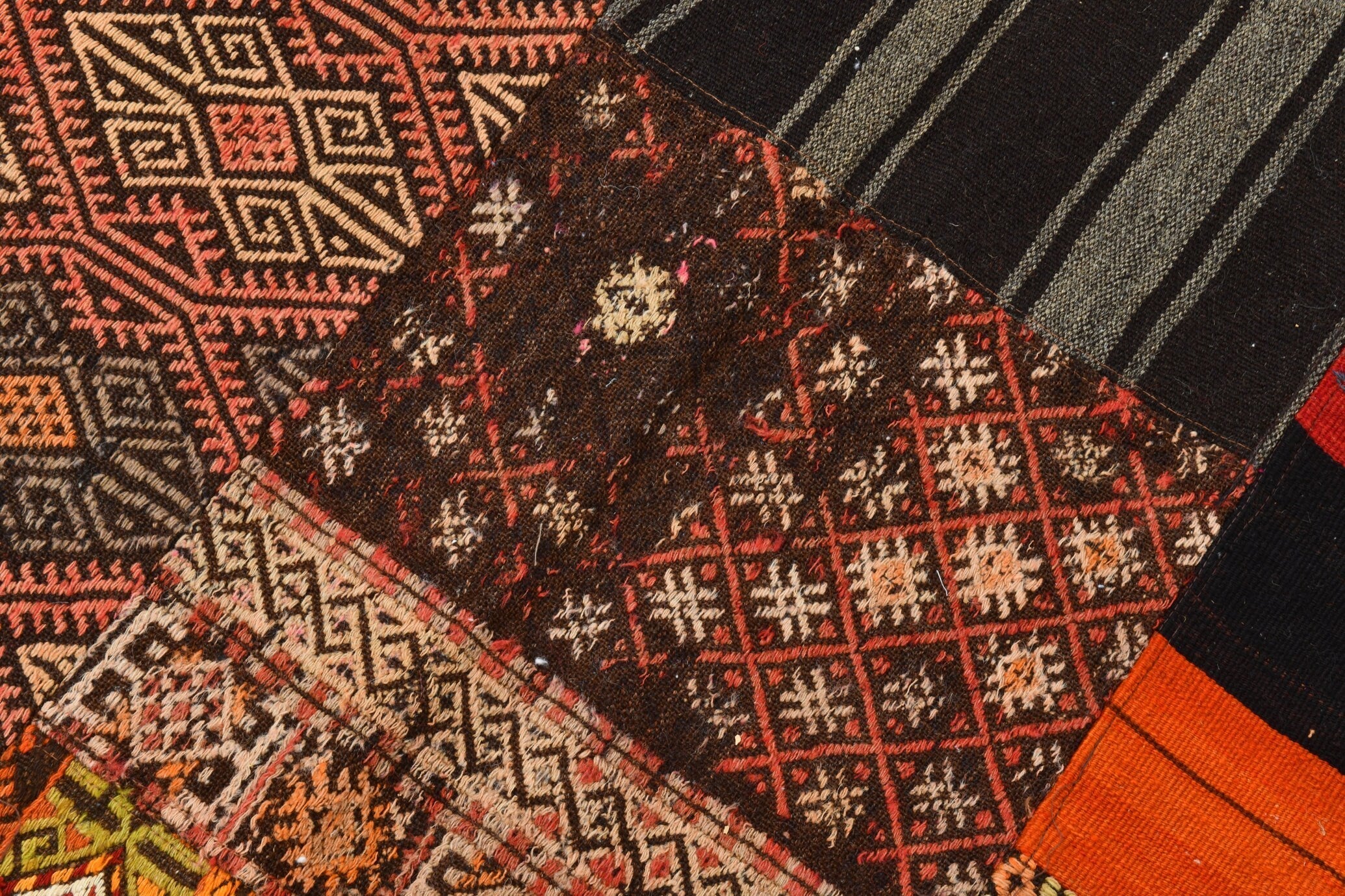 Vintage Kilim Patchwork 6’9’’ x 9’11’’ ft