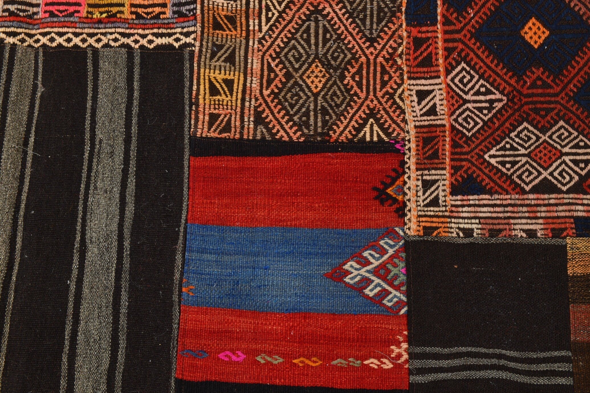 Vintage Kilim Patchwork 6’9’’ x 9’11’’ ft