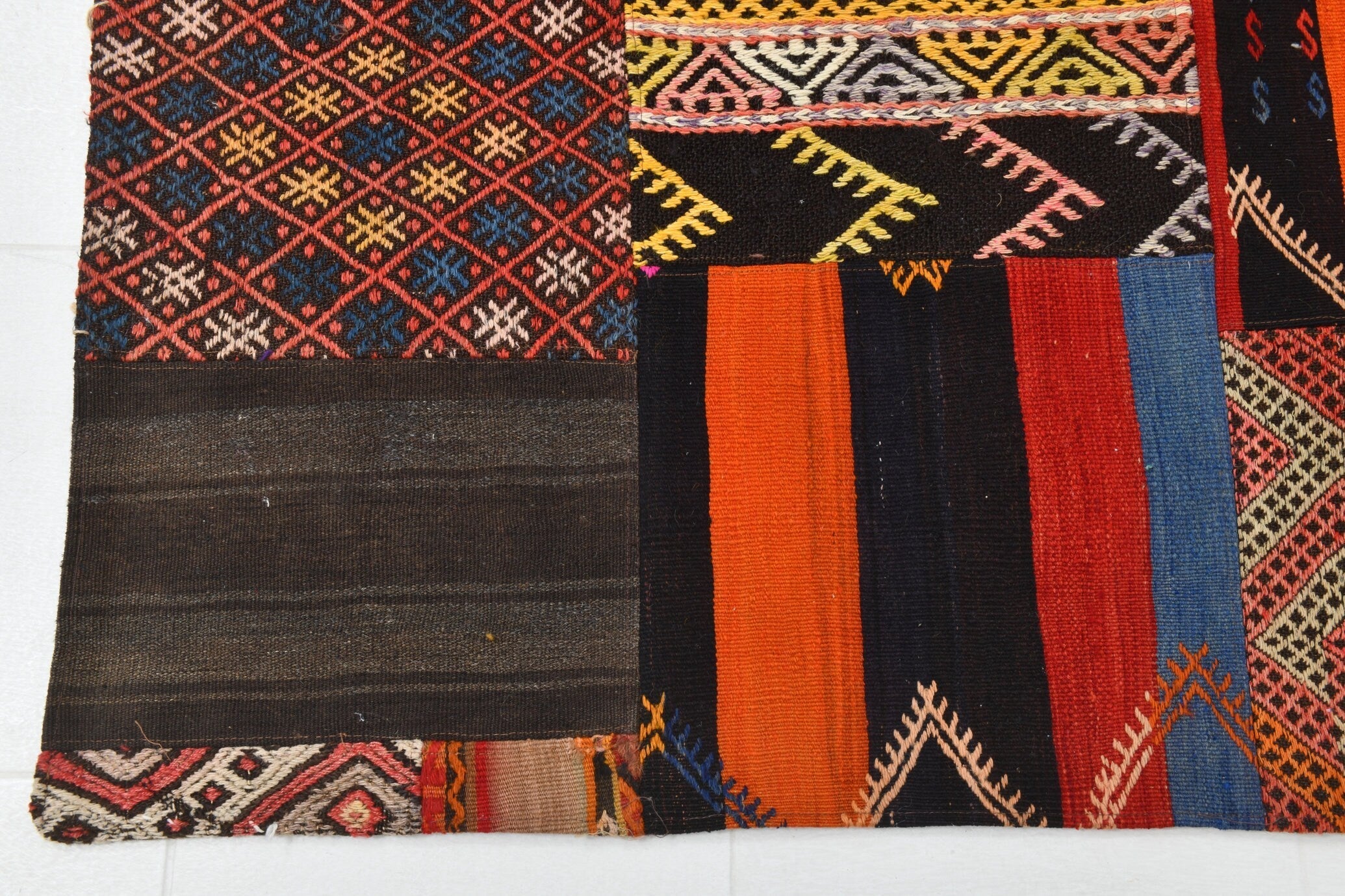 Vintage Kilim Patchwork 6’9’’ x 9’11’’ ft