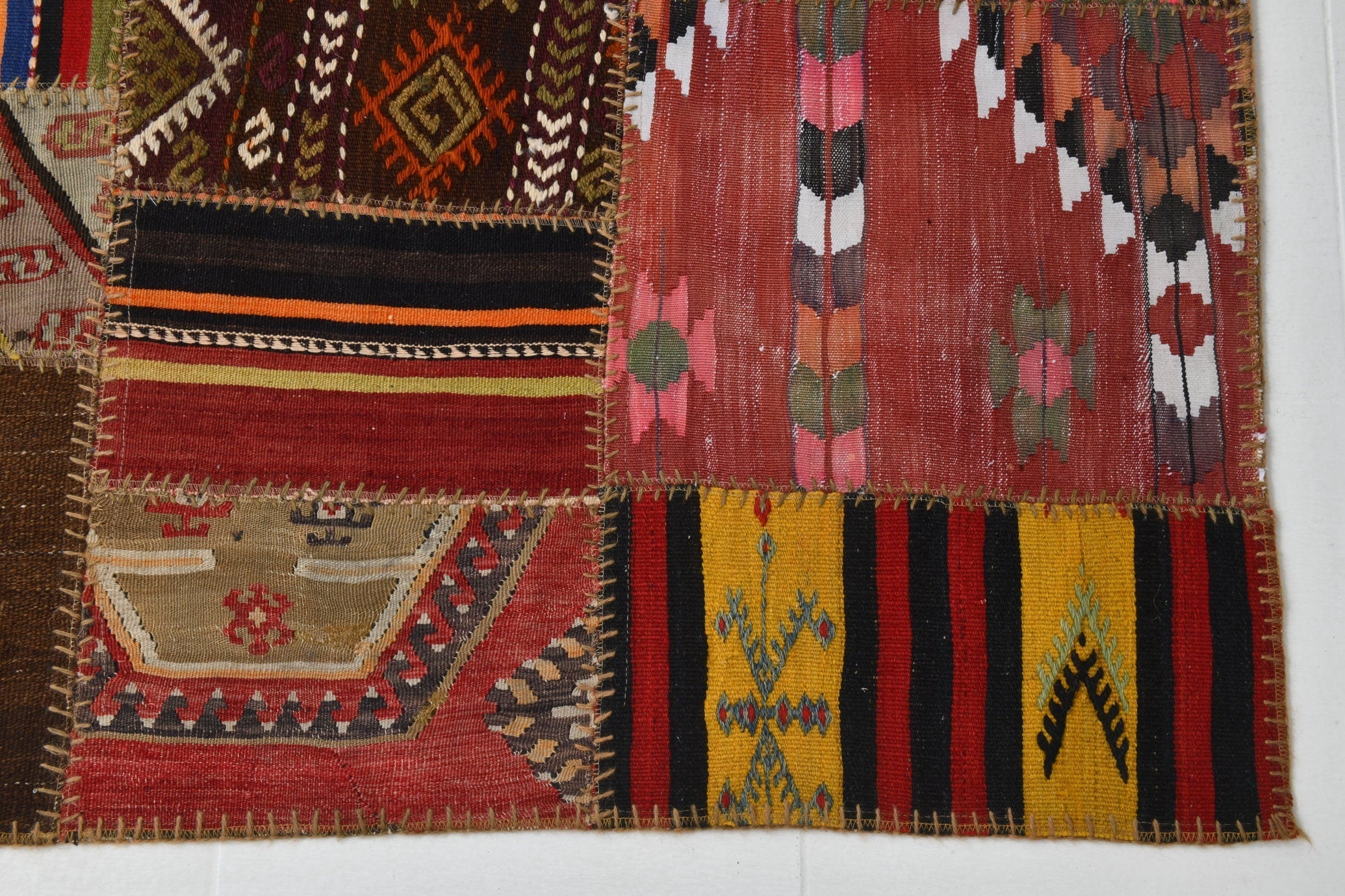 Vintage Kilim Patchwork 7’0’’ x 9’10’’ ft