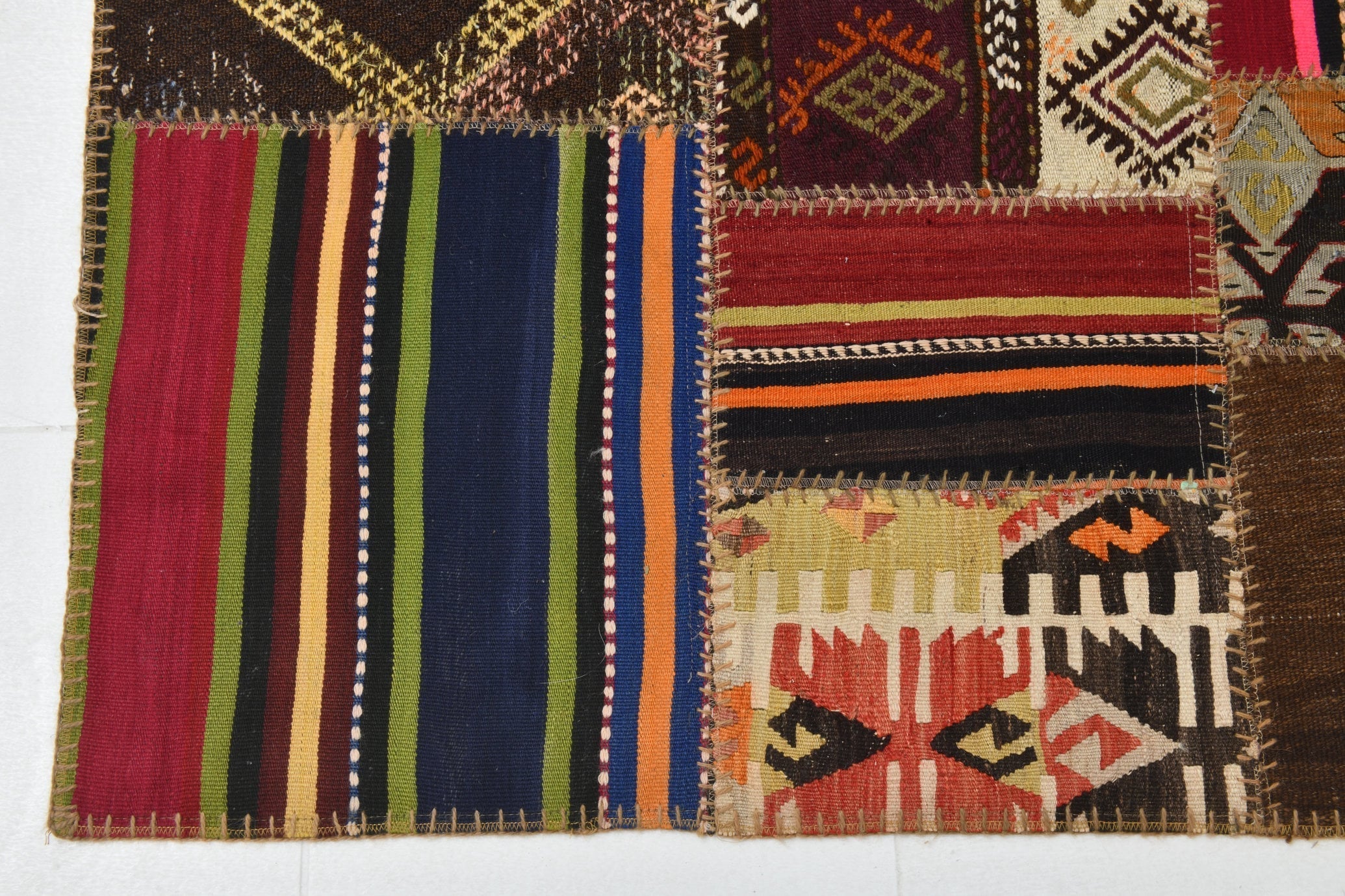 Vintage Kilim Patchwork 7’0’’ x 9’10’’ ft