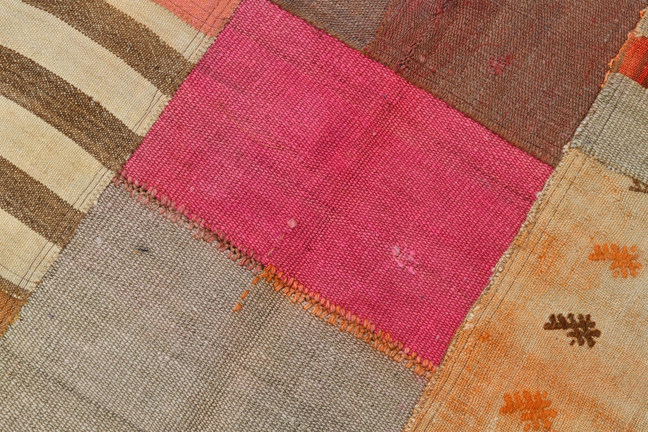 Vintage Kilim Patchwork 7'1" x 10'0" ft