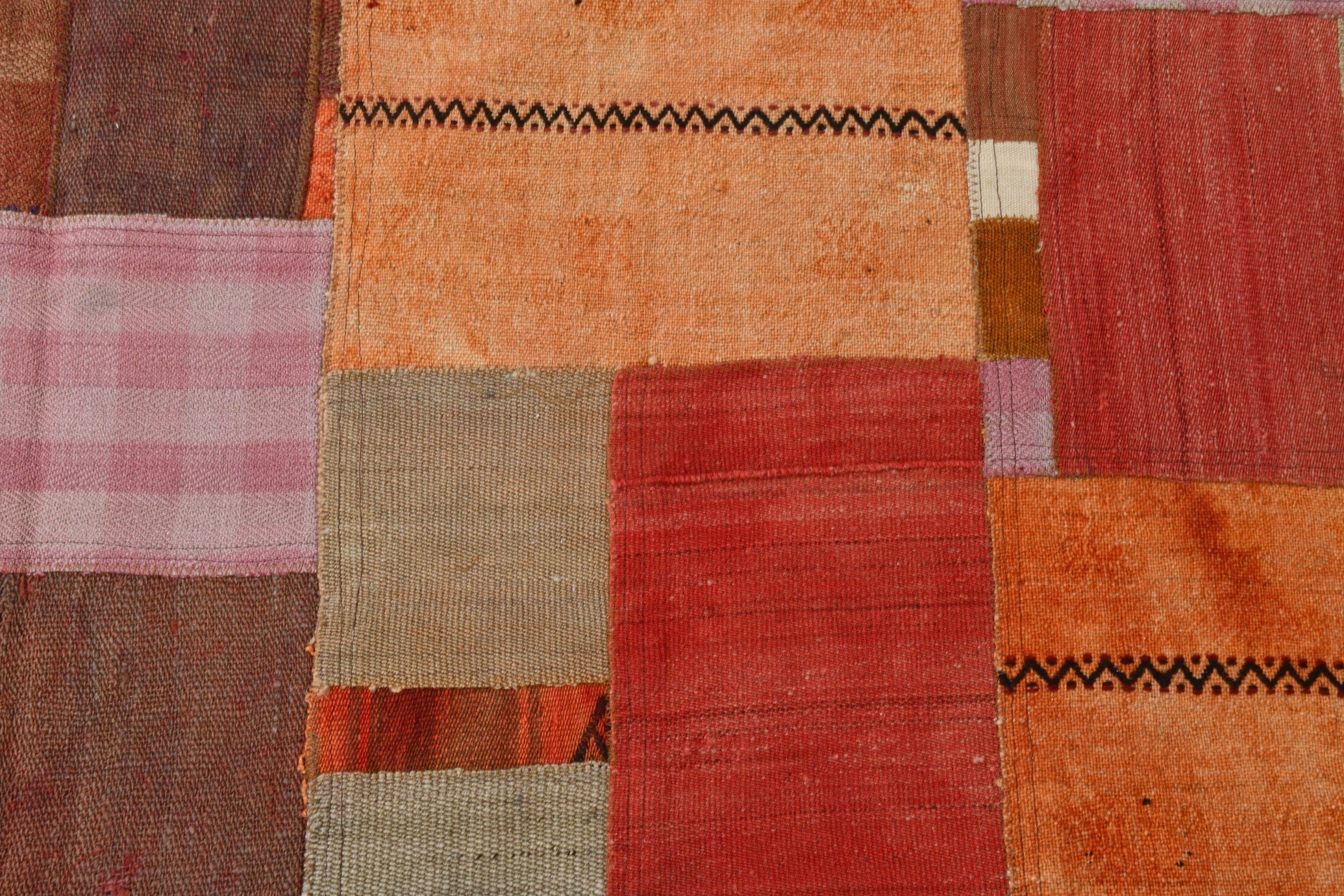 Vintage Kilim Patchwork 7'1" x 10'0" ft