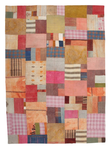 Vintage Kilim Patchwork 7'1" x 10'0" ft
