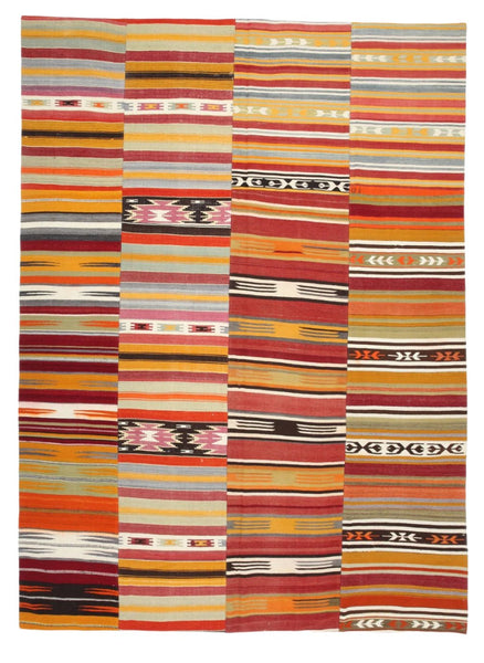 Vintage Kilim Patchwork 8'6" x 11'10" ft