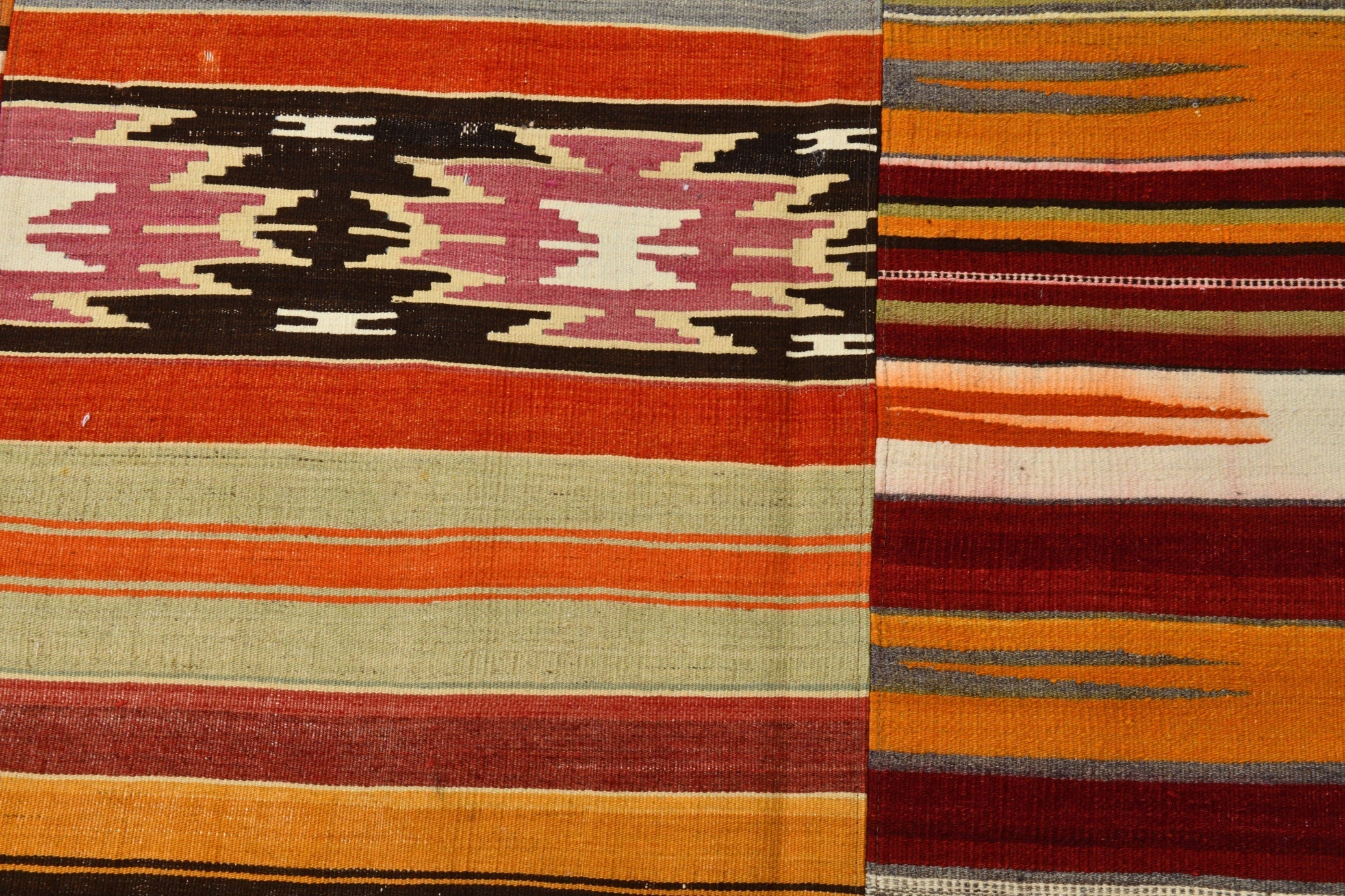 Vintage Kilim Patchwork 8'6" x 11'10" ft