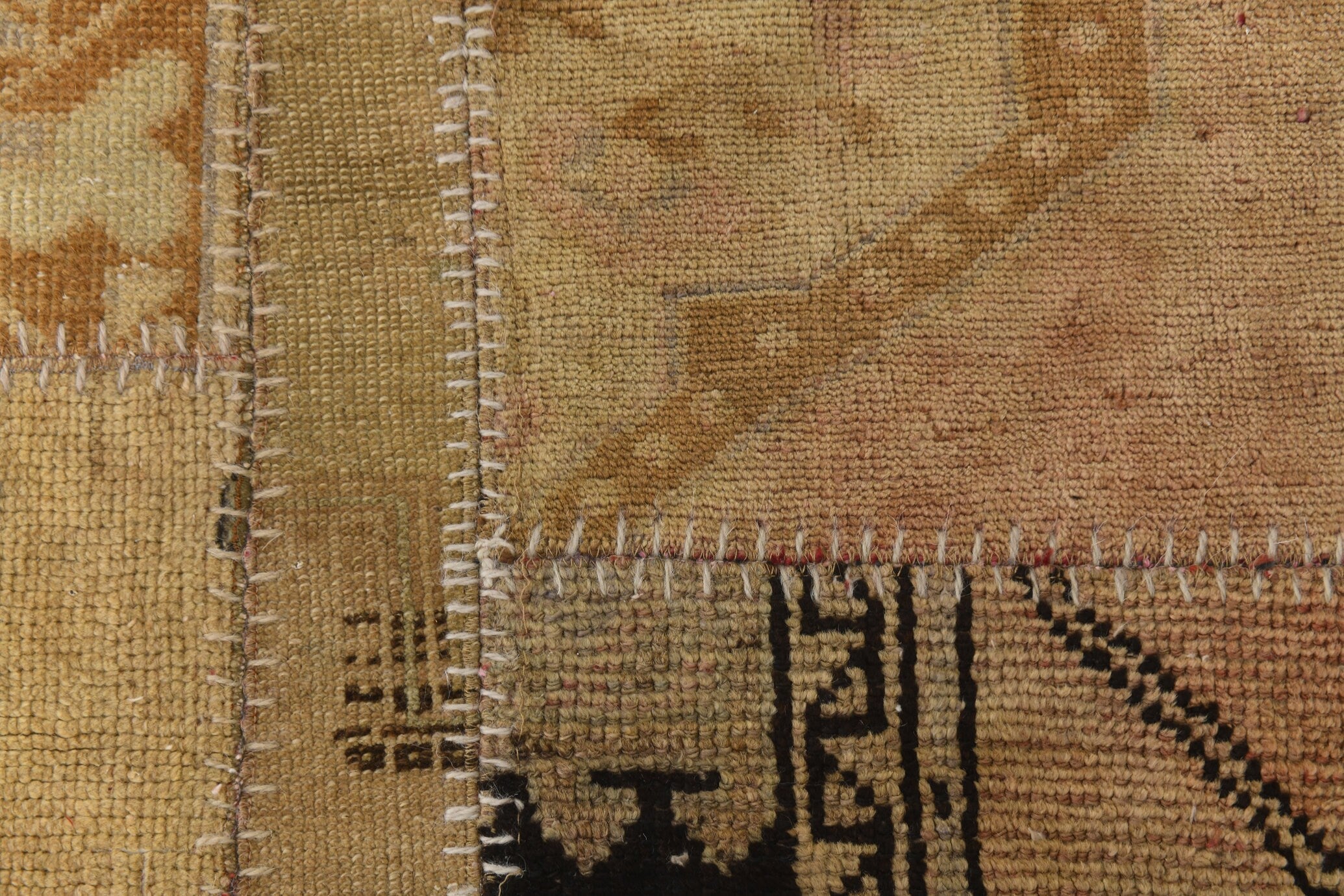 Vintage Patchwork Rug 2'2" x 11'1" ft