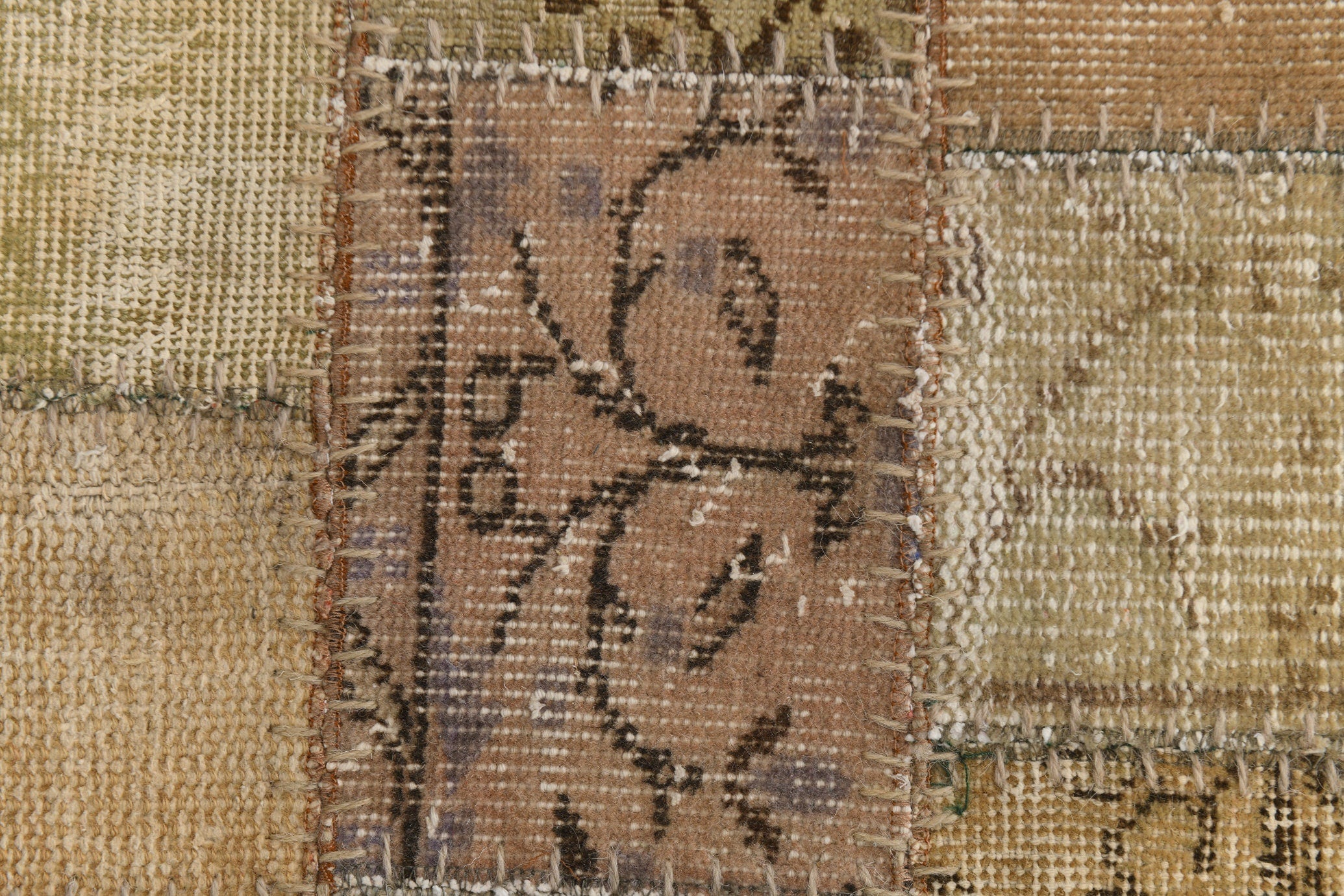 Vintage Patchwork Rug 2'2" x 5'5" ft