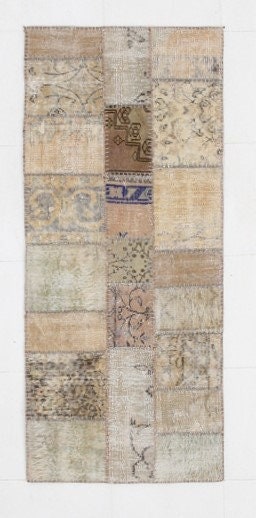 Vintage Patchwork Rug 2'2" x 5'5" ft