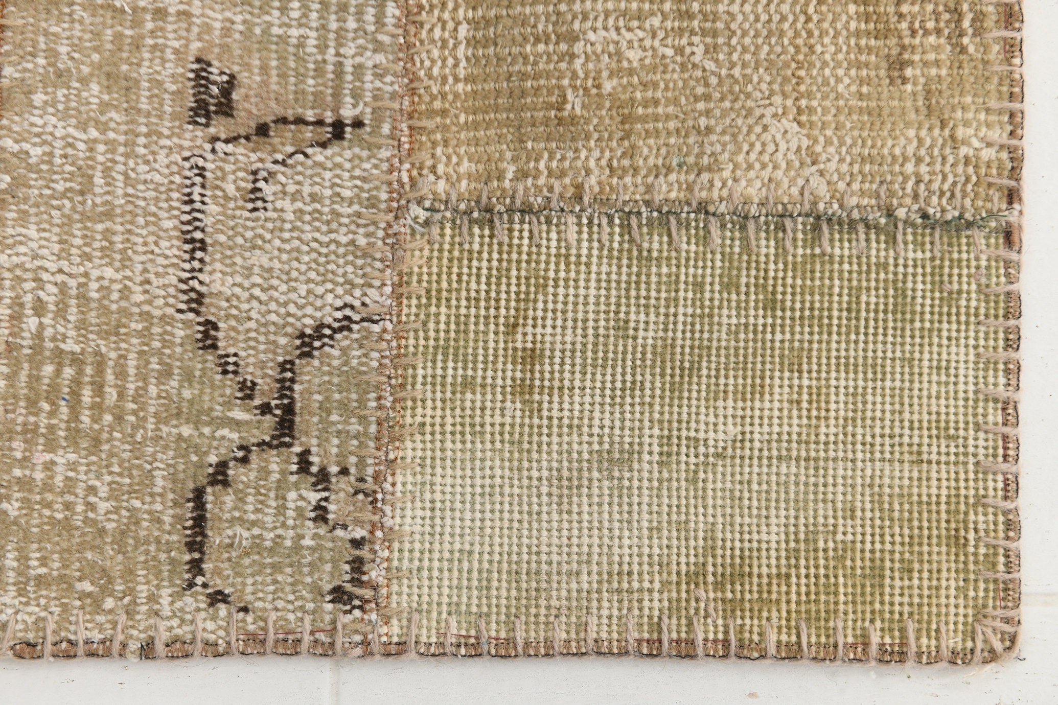 Vintage Patchwork Rug 2'2" x 5'5" ft