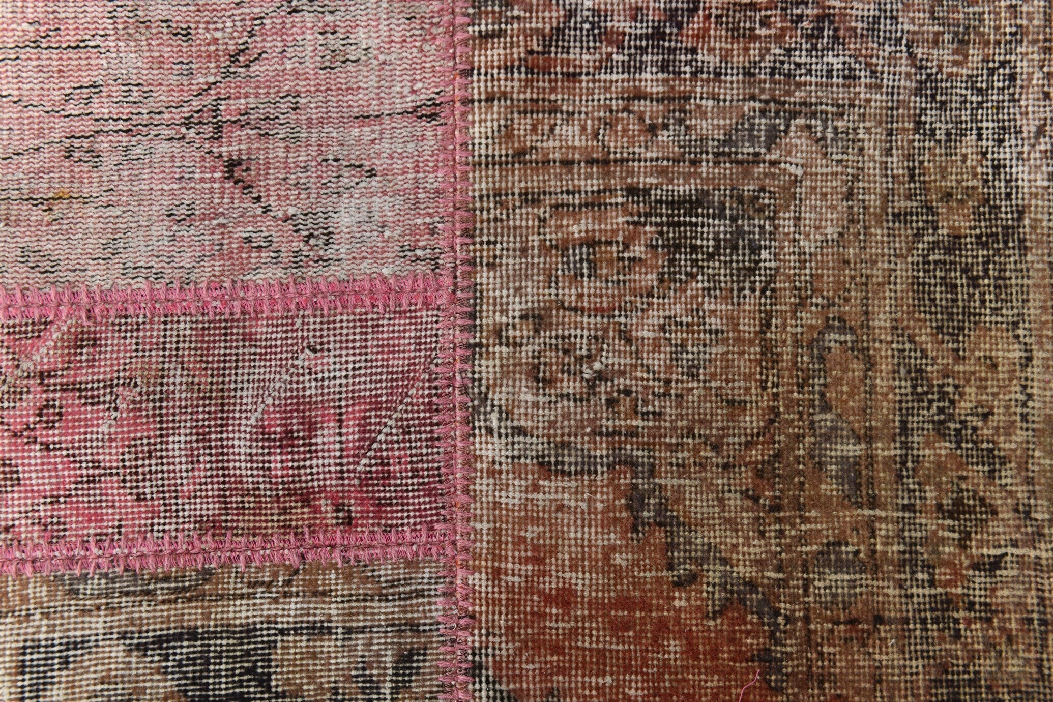 Vintage Patchwork Rug 2'5" x 9'4" ft