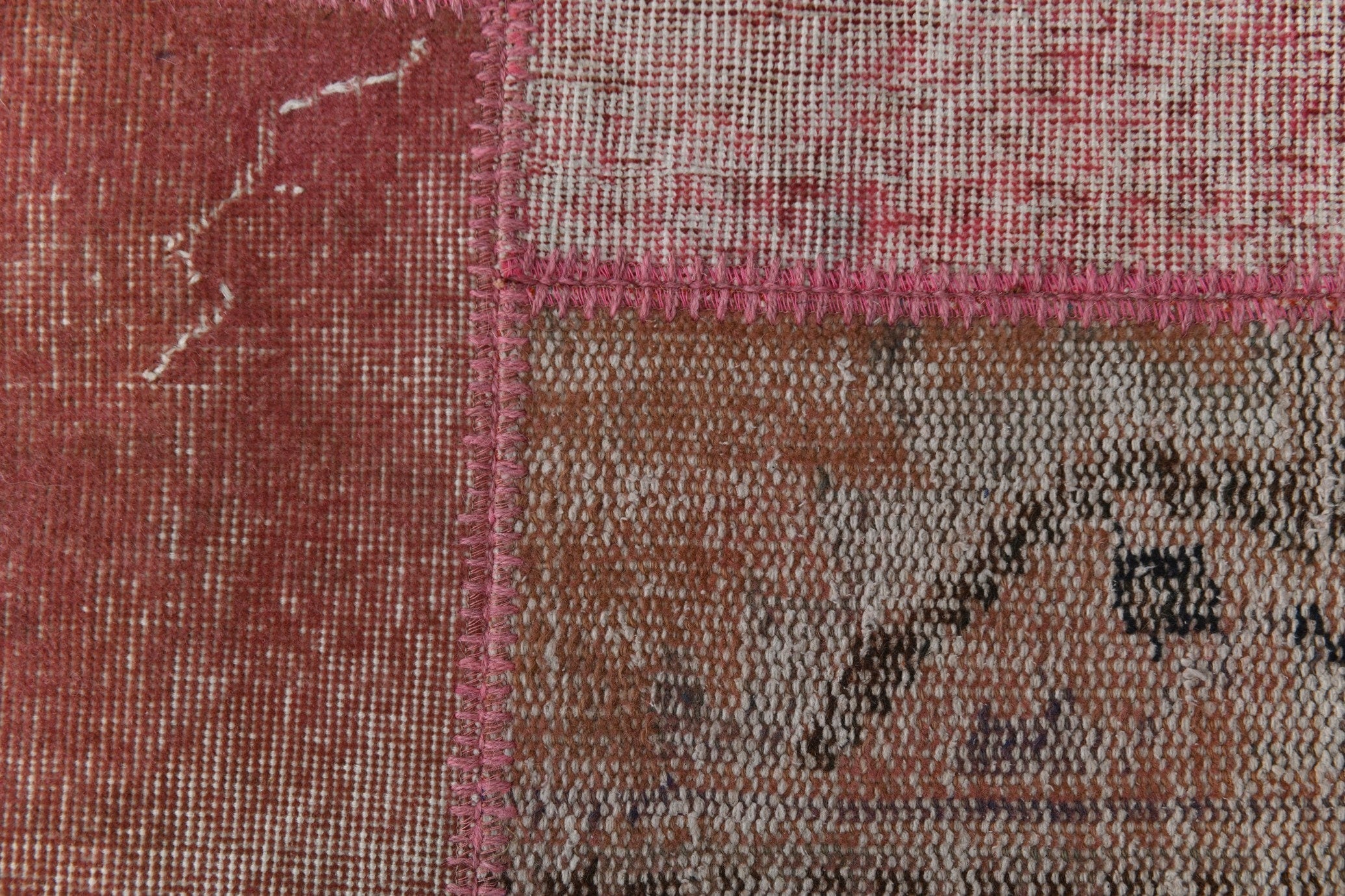 Vintage Patchwork Rug 2'5" x 9'4" ft