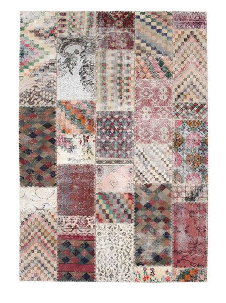 Vintage Patchwork Rug 5'7" x 8'1" ft