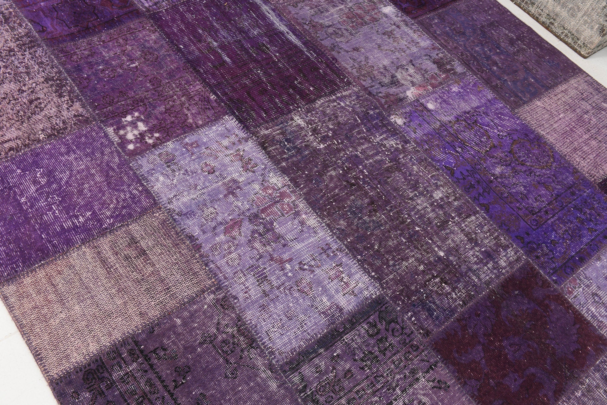 Vintage Patchwork Rug 6'11" x 9'10" ft