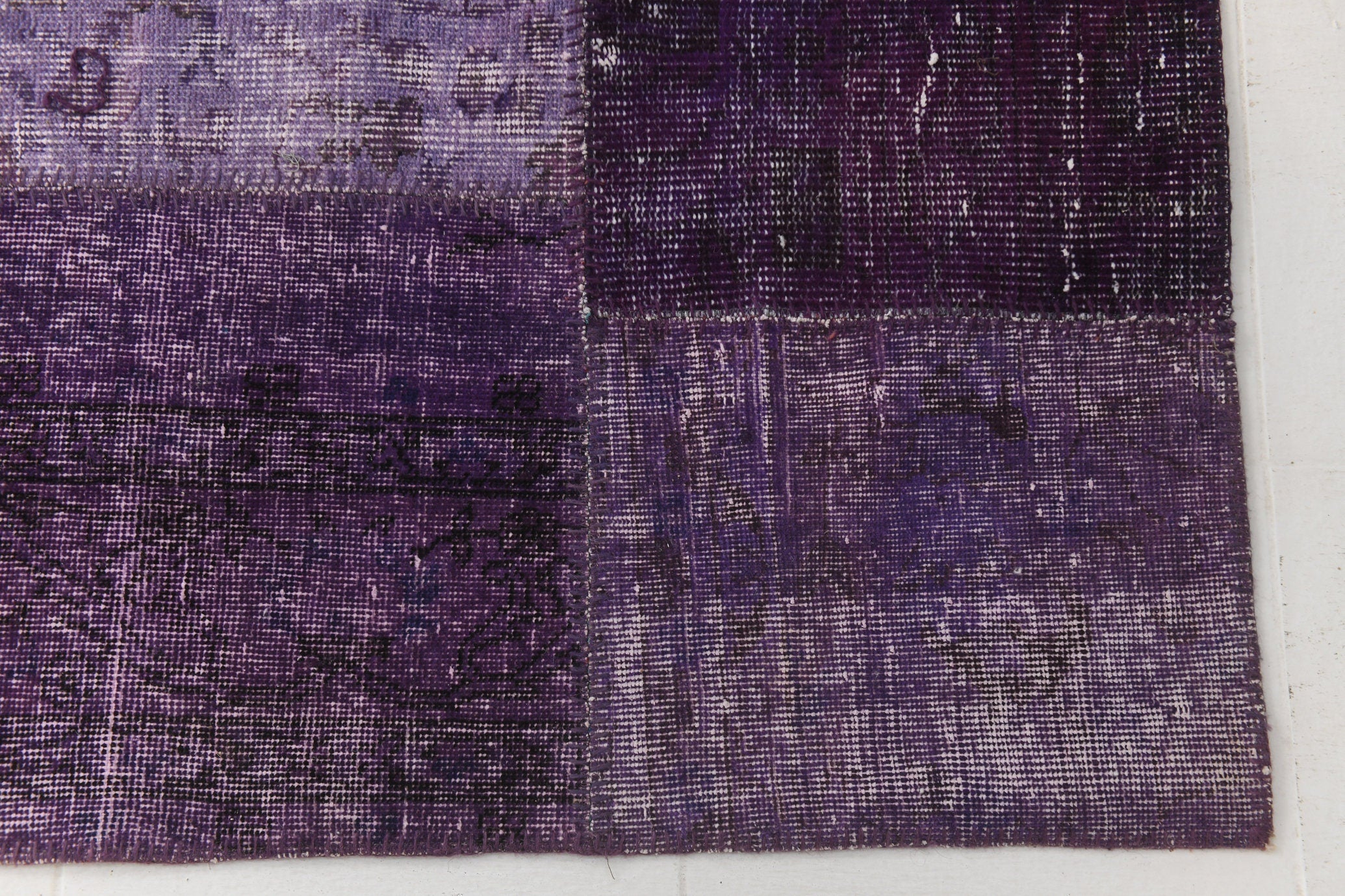 Vintage Patchwork Rug 6'11" x 9'10" ft