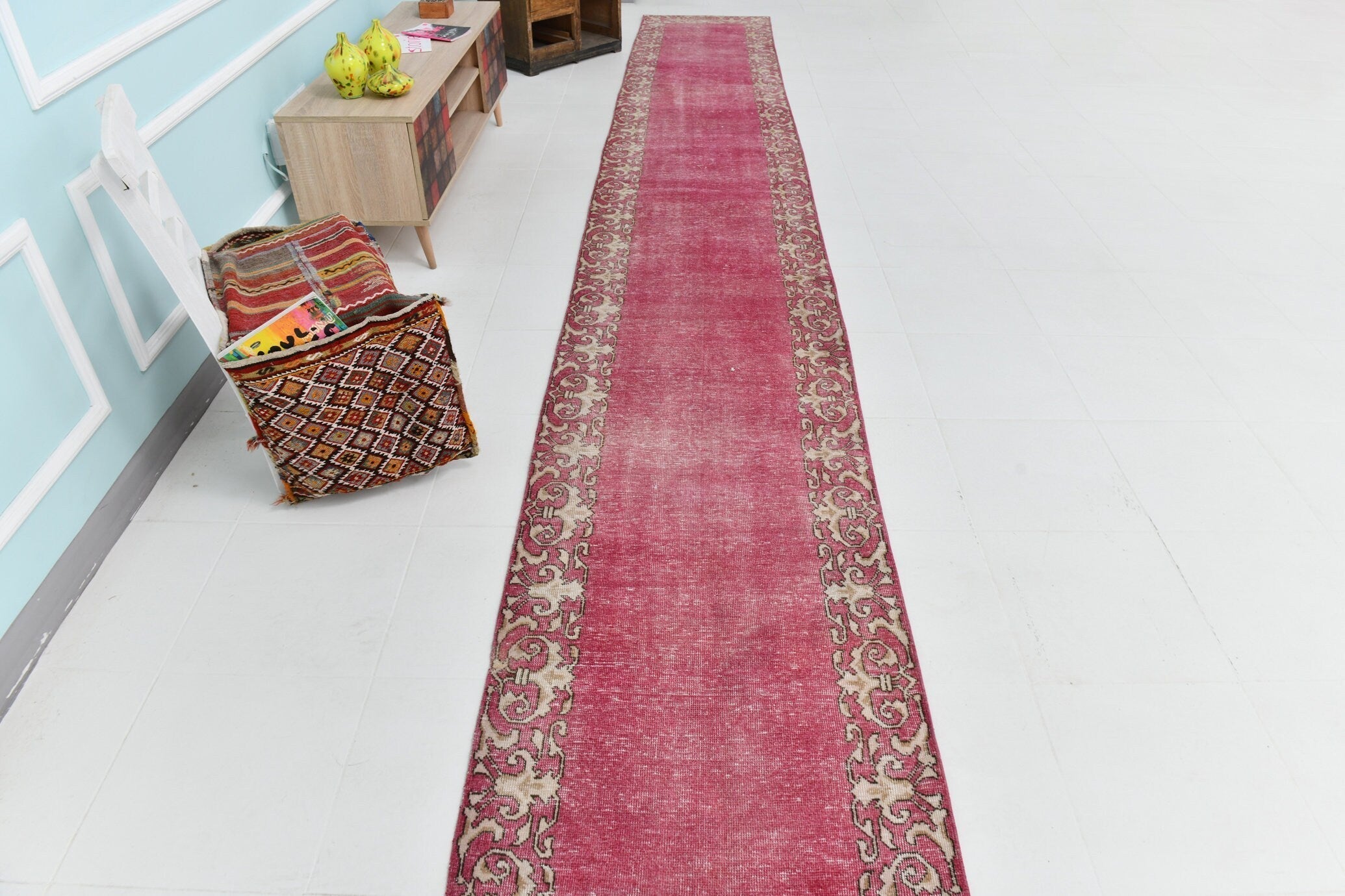 Vintage Persian Style Rug 2’7’’ x 17’1’’