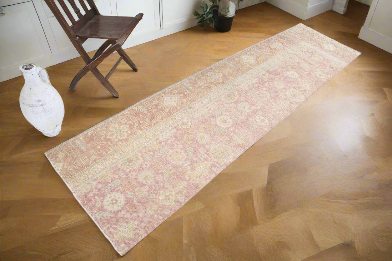Vintage Persian Style Rug 2’8’’ x 10’2’’ ft