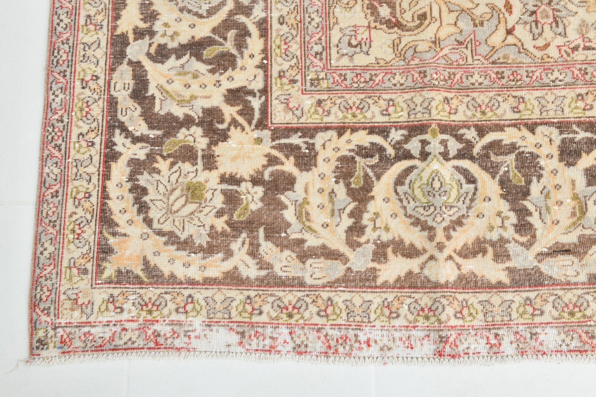 Vintage Persian Style Rug 9’5’’ x 12’10’’ Brown Red