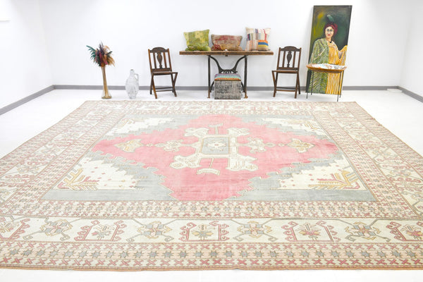 Vintage Rug Kars 13'3" x 14'10" ft