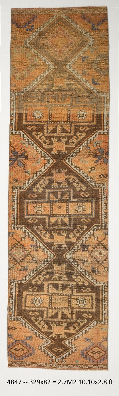 Vintage Rug Kars 2’8’’ x 10’10’’ ft
