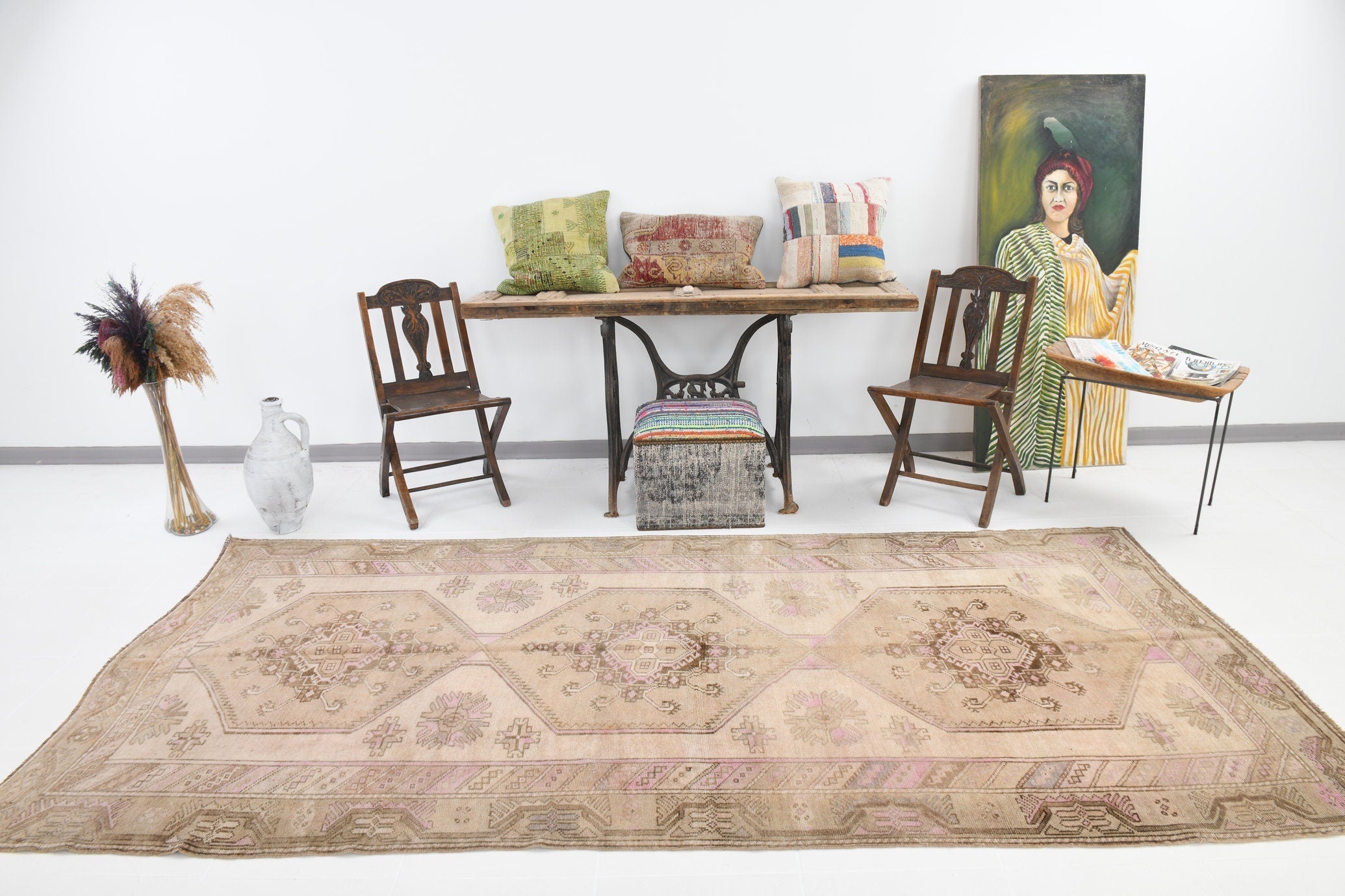 Vintage Rug Kars 4'11" x 10'6" ft