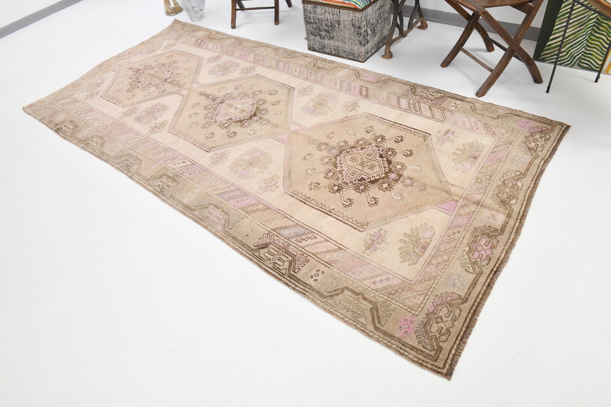 Vintage Rug Kars 4'11" x 10'6" ft