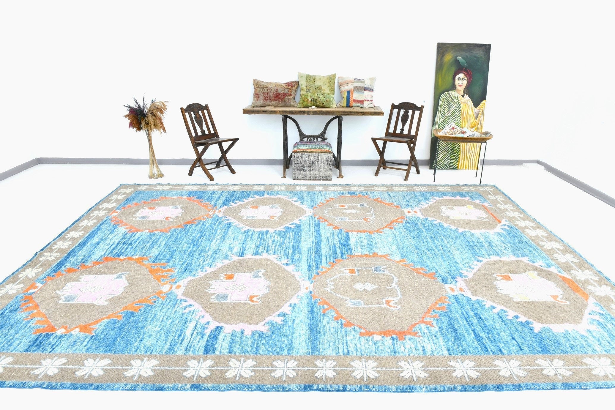 Vintage Rug Oushak 10’0’’ x 13’10’’ ft